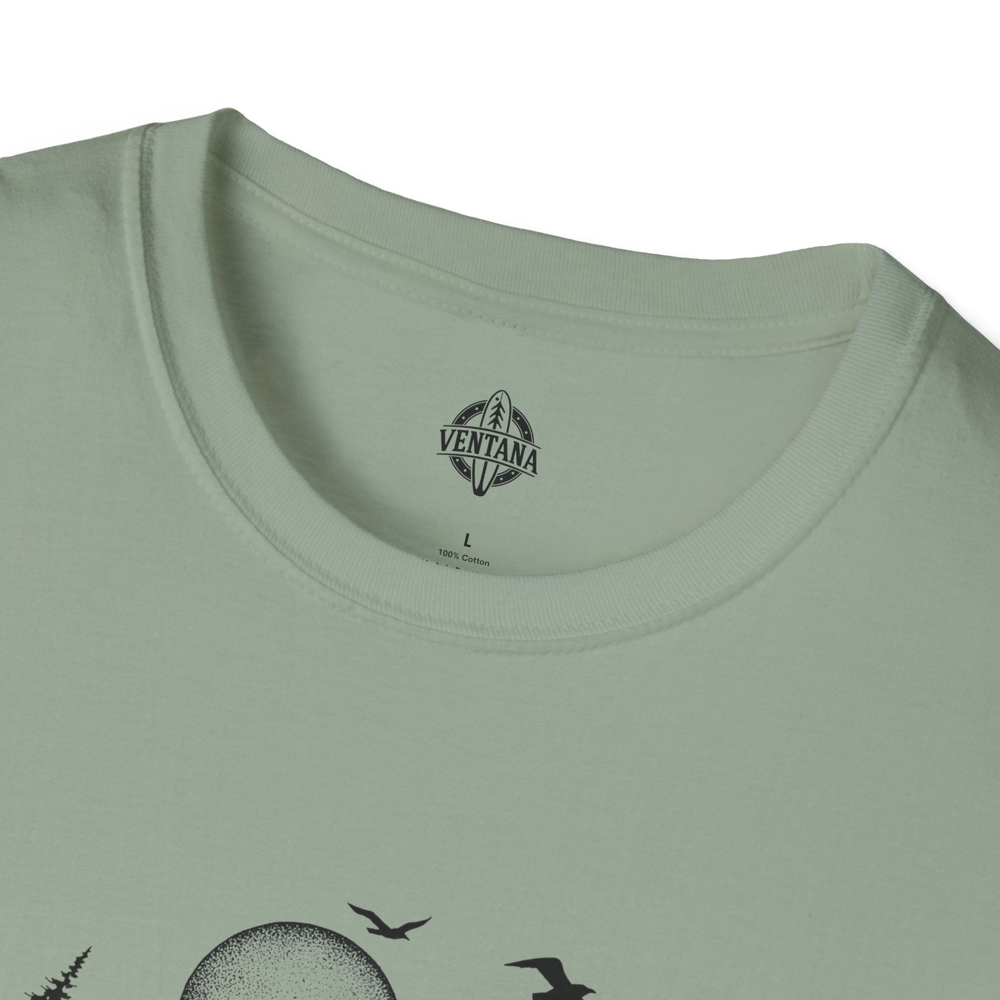 Ventana Surfsquatch by Thiago Bianchini Unisex - Soft Style U.S. Cotton T-Shirt