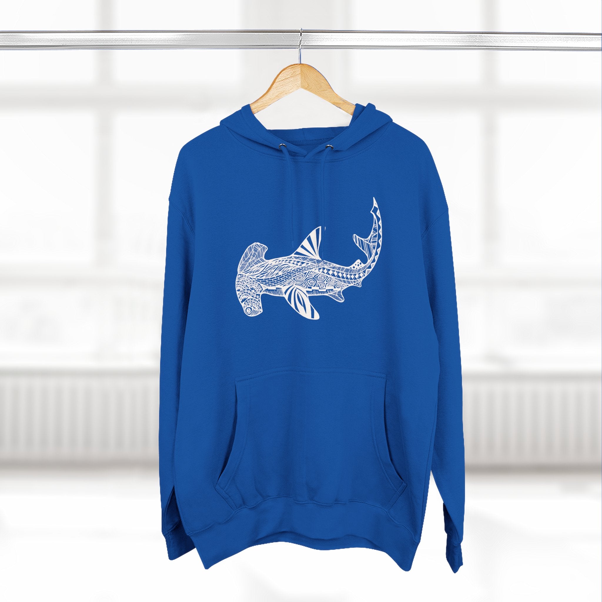 Ventangle Hammerhead Unisex - Pull-Over Cotton Blend Fleece Hoodie