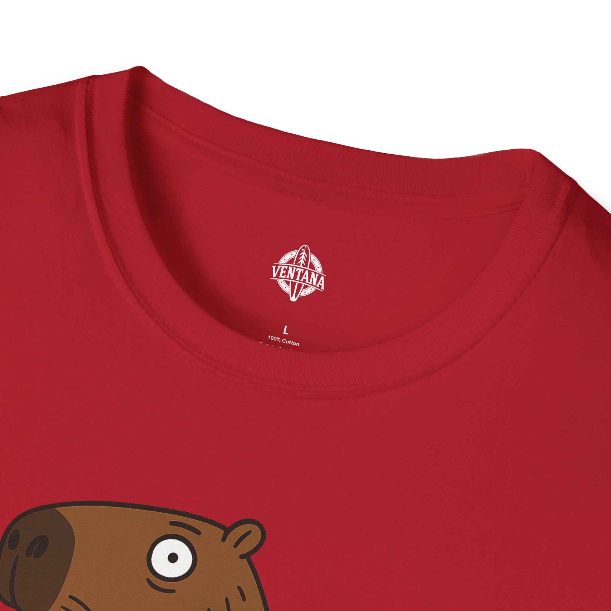 Capybara Surfer Unisex - Soft Style U.S. Cotton T-Shirt
