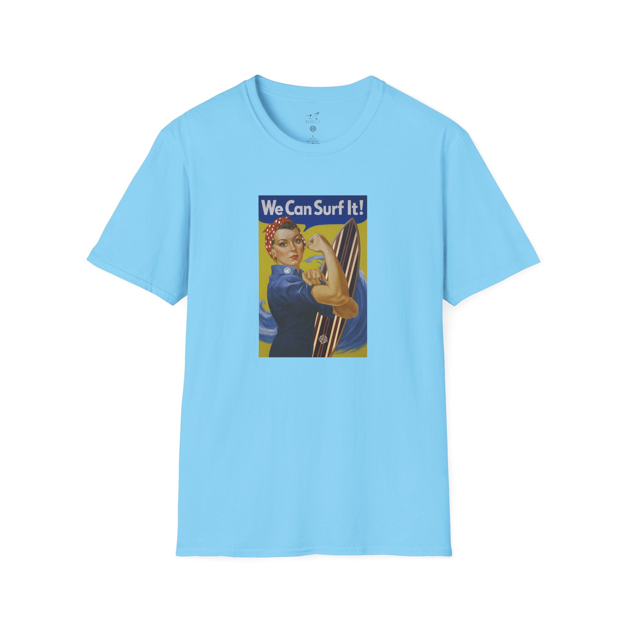 Rosie the Surfer Unisex - Soft Style U.S. Cotton T-Shirt