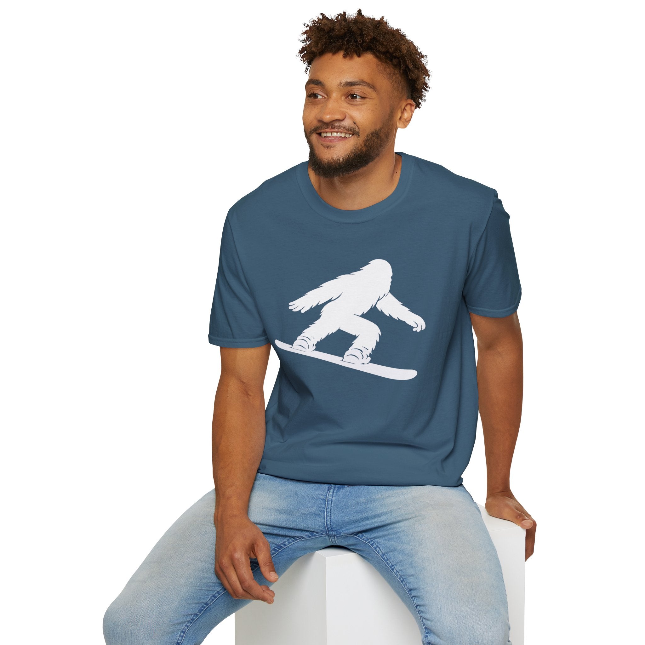 Ventana Shreddy Yeti Snowboard Unisex - U.S. Cotton T-Shirt