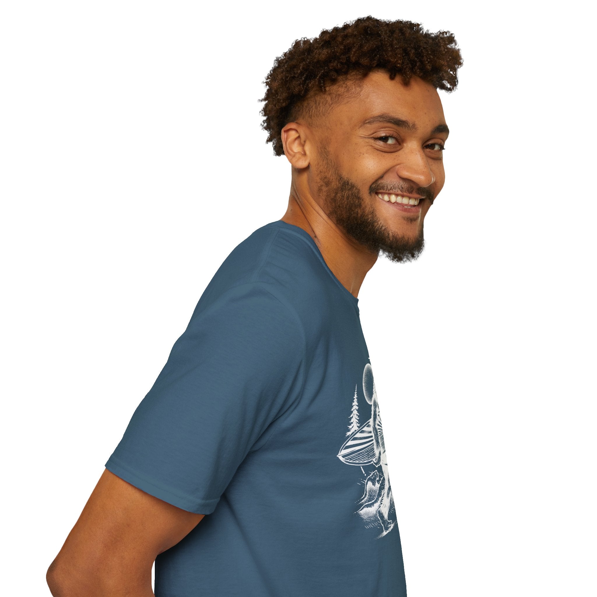 Ventana Surfsquatch by Thiago Bianchini Unisex - Soft Style U.S. Cotton T-Shirt