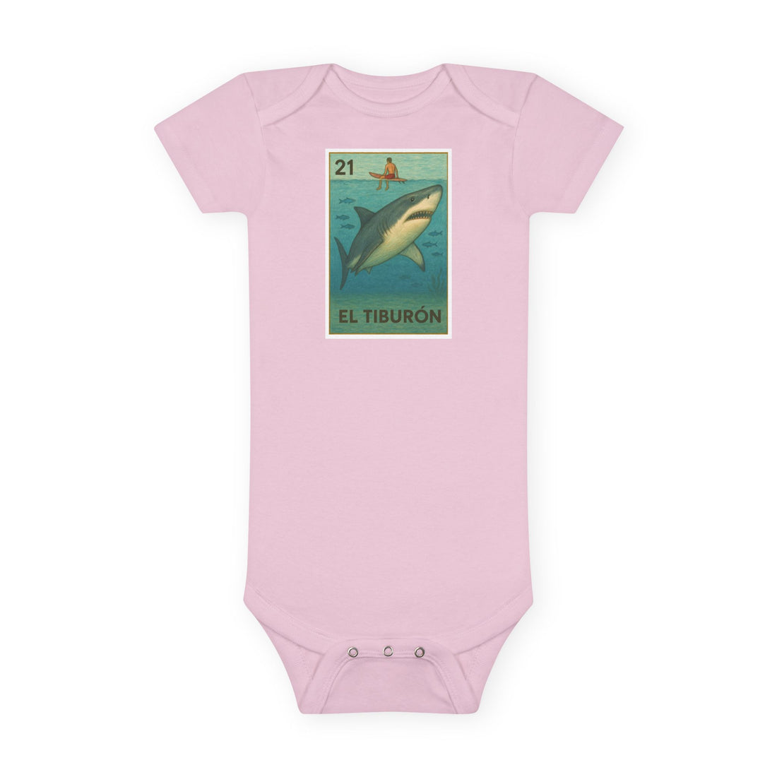 Kelp Forest Lotería - Baby Short Sleeve 100% Cotton Onesie (El Bosque de Algas)