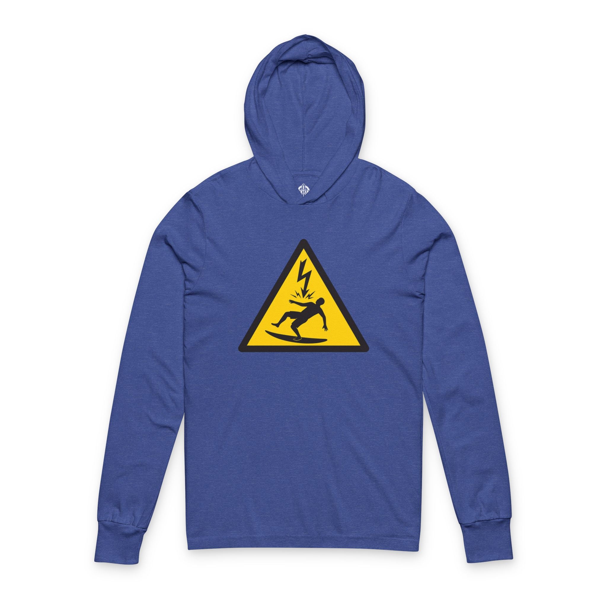 Electric Surfer Unisex - Cotton Long Sleeve Hooded T-Shirt