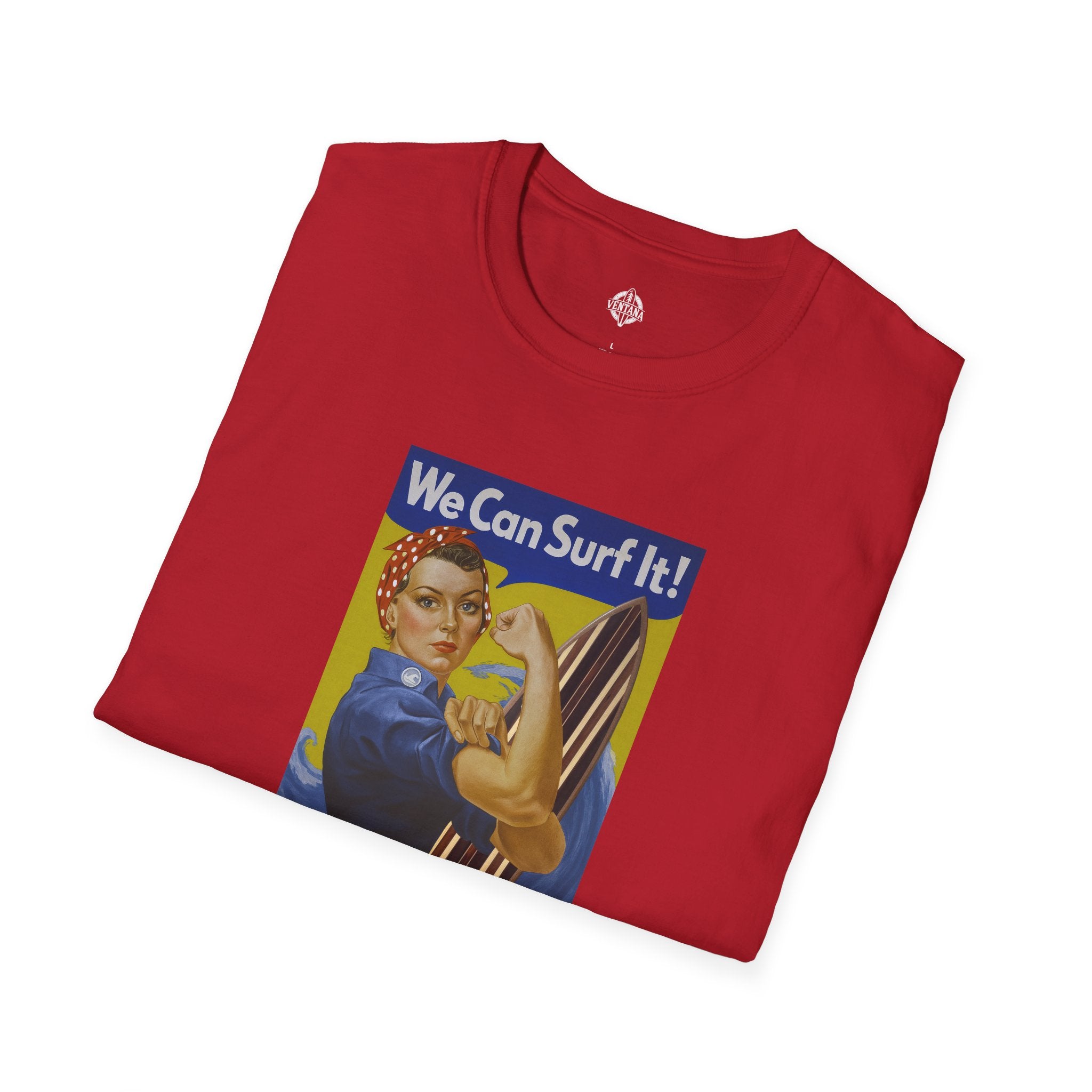Rosie the Surfer Unisex - Soft Style U.S. Cotton T-Shirt