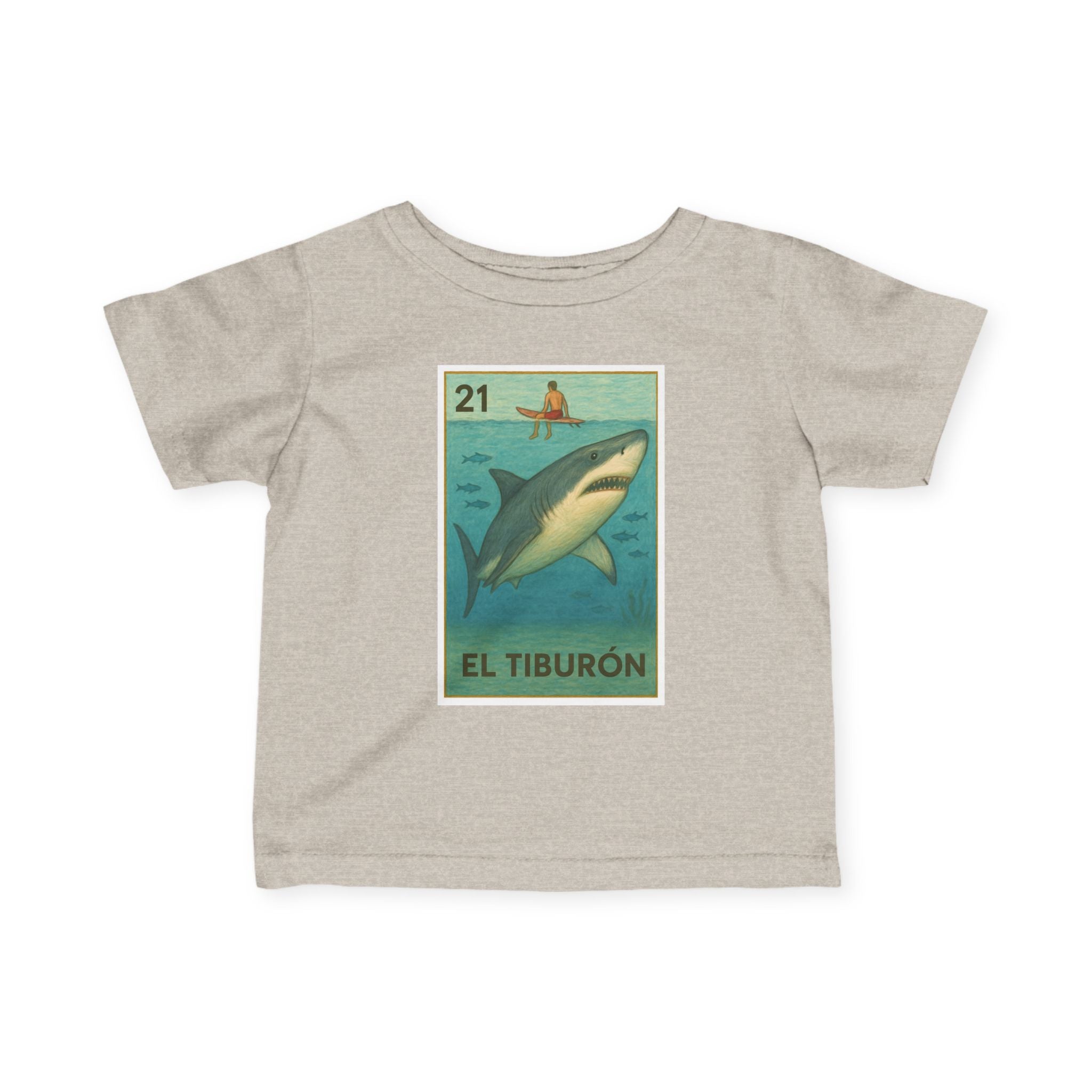 Shark Lotería - Infant 100% Cotton T-Shirt (El Tiburón)