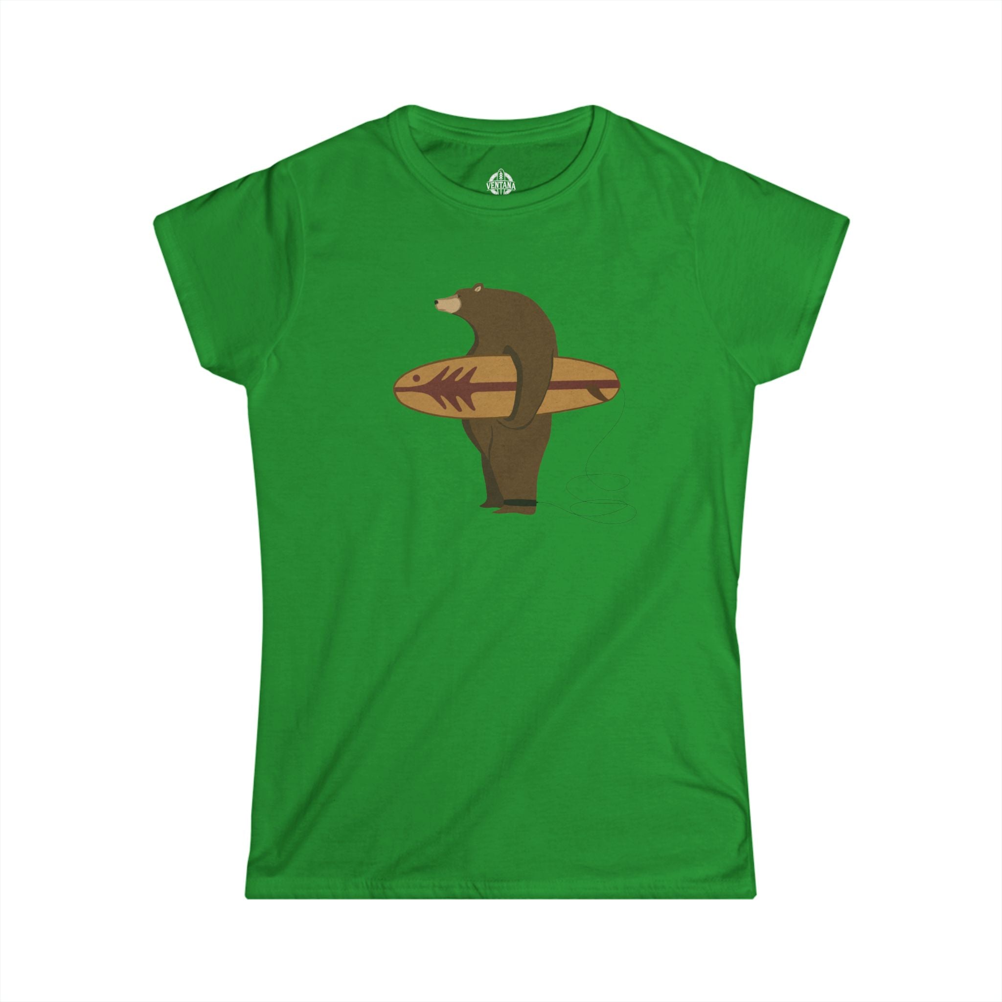 Surfing Grizzly Bear by Fabian Lavater - Women&