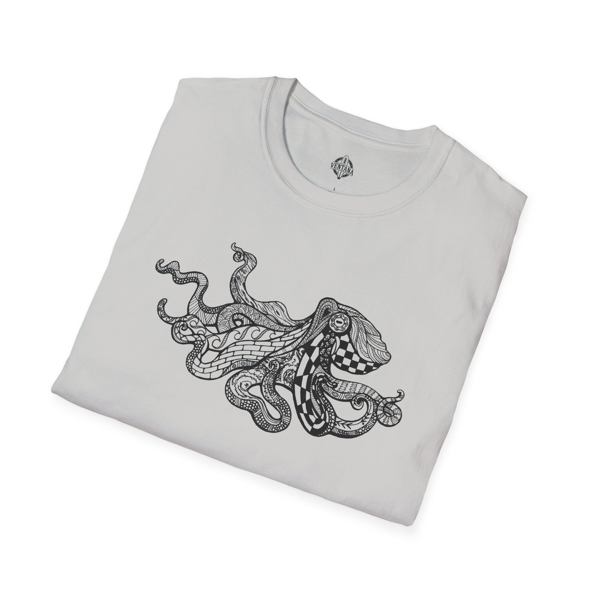 Ventangle Octopus Unisex - Soft Style U.S. Cotton T-Shirt