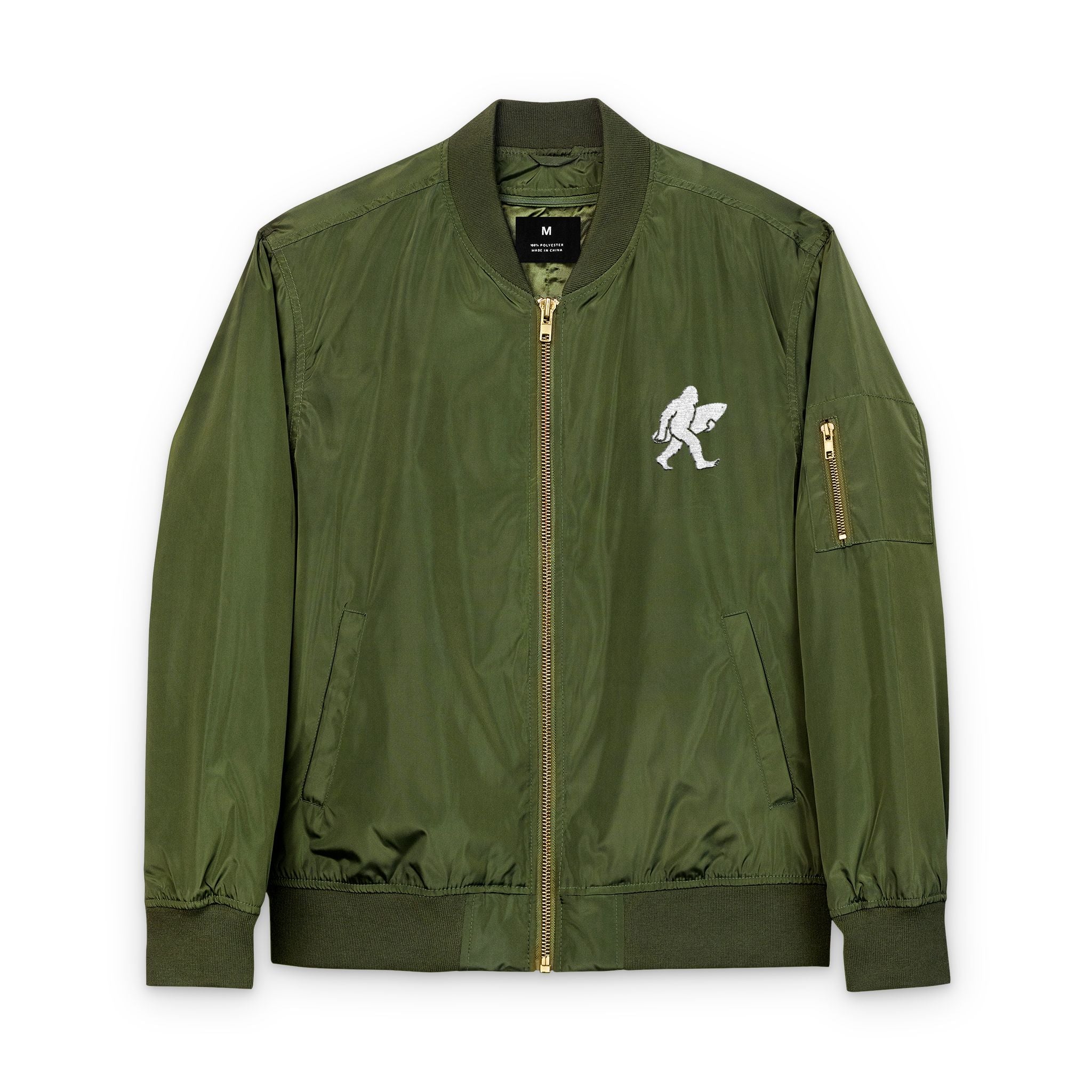 Ventana Surfsquatch Recycled Poly Embroidered Bomber Jacket
