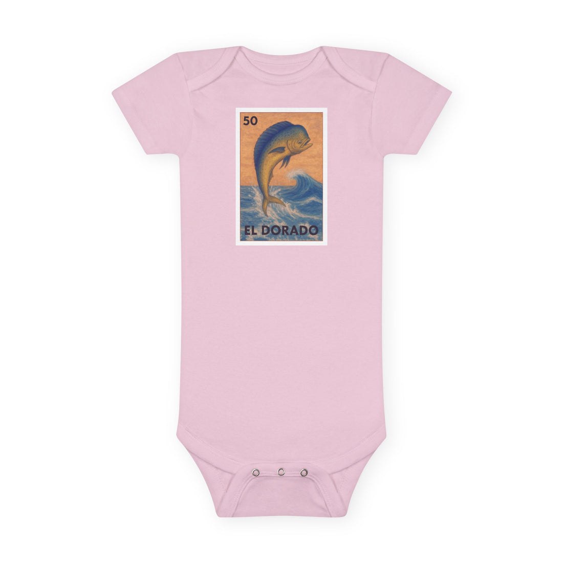 Dorado Lotería - Baby Short Sleeve 100% Cotton Onesie (El Dorado)