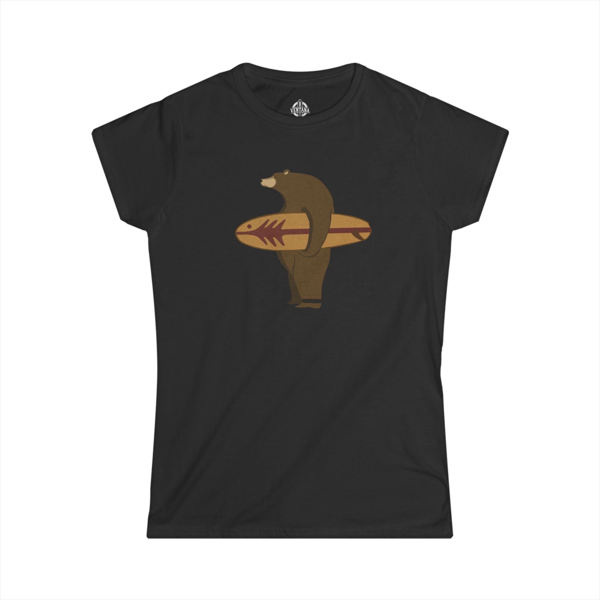 Surfing Grizzly Bear by Fabian Lavater - Women&