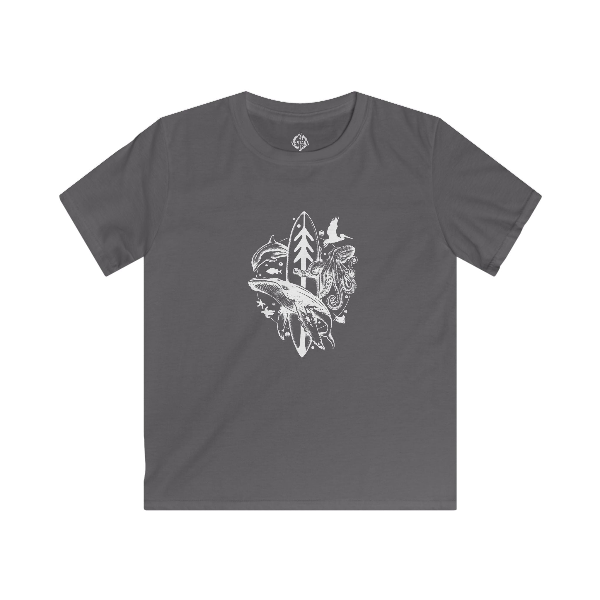 Ventana Monterey Bay by Thiago Bianchini Kids - Soft Style U.S. Cotton T-Shirt