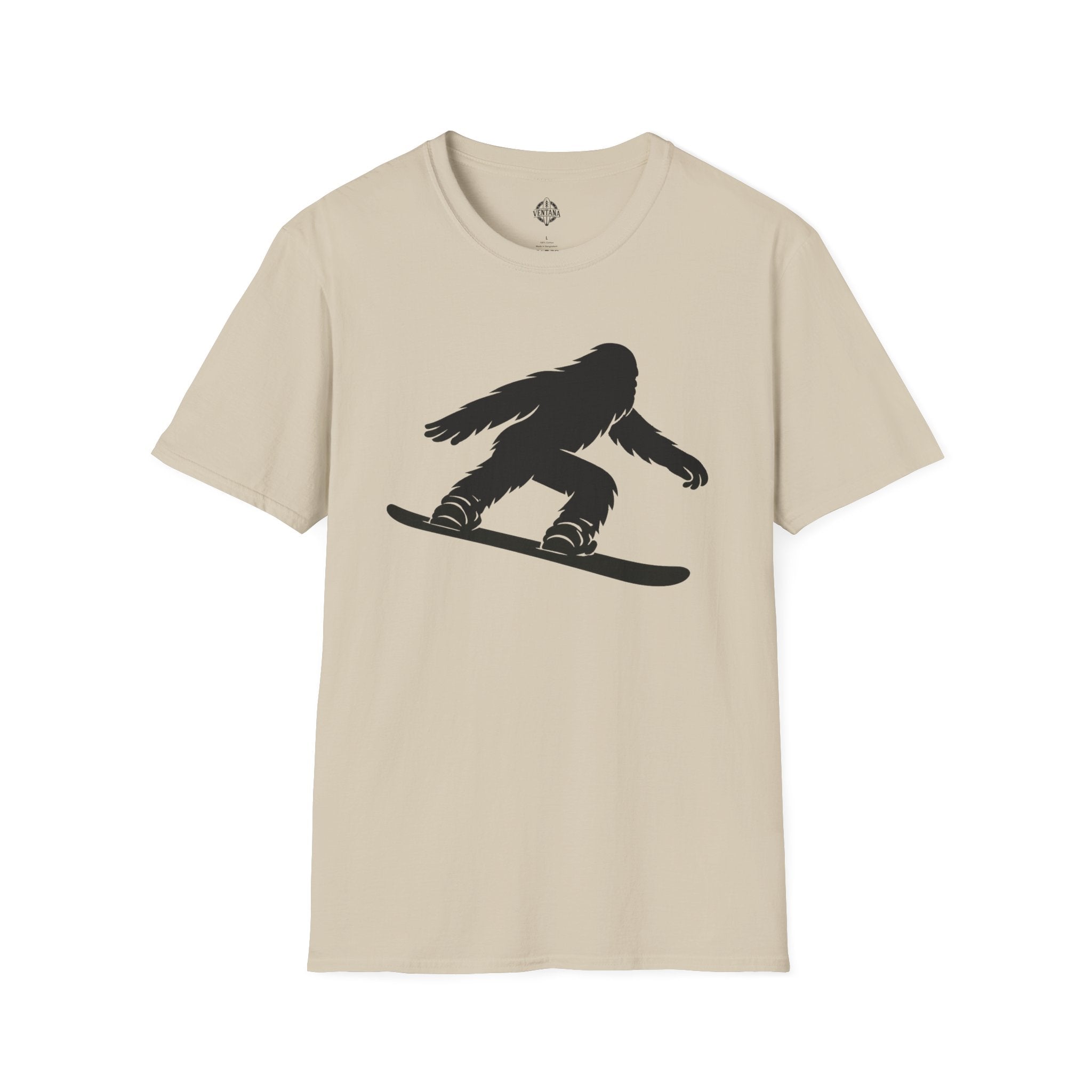 Ventana Shreddy Yeti Snowboard Unisex - U.S. Cotton T-Shirt