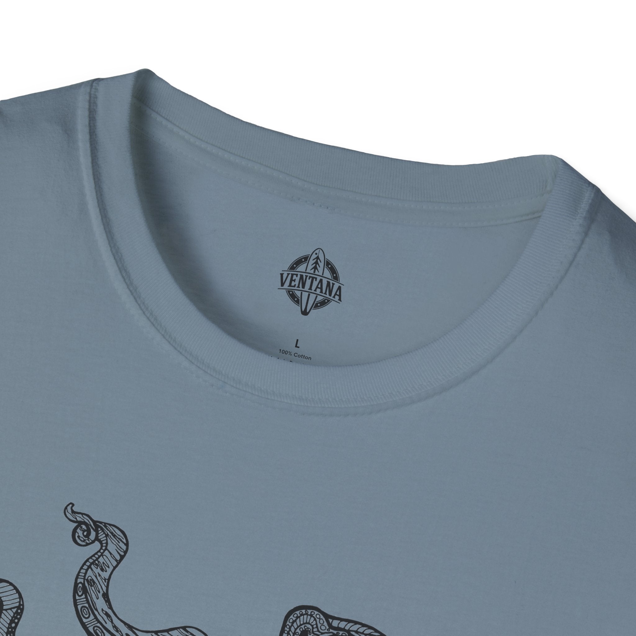 Ventangle Octopus Unisex - Soft Style U.S. Cotton T-Shirt