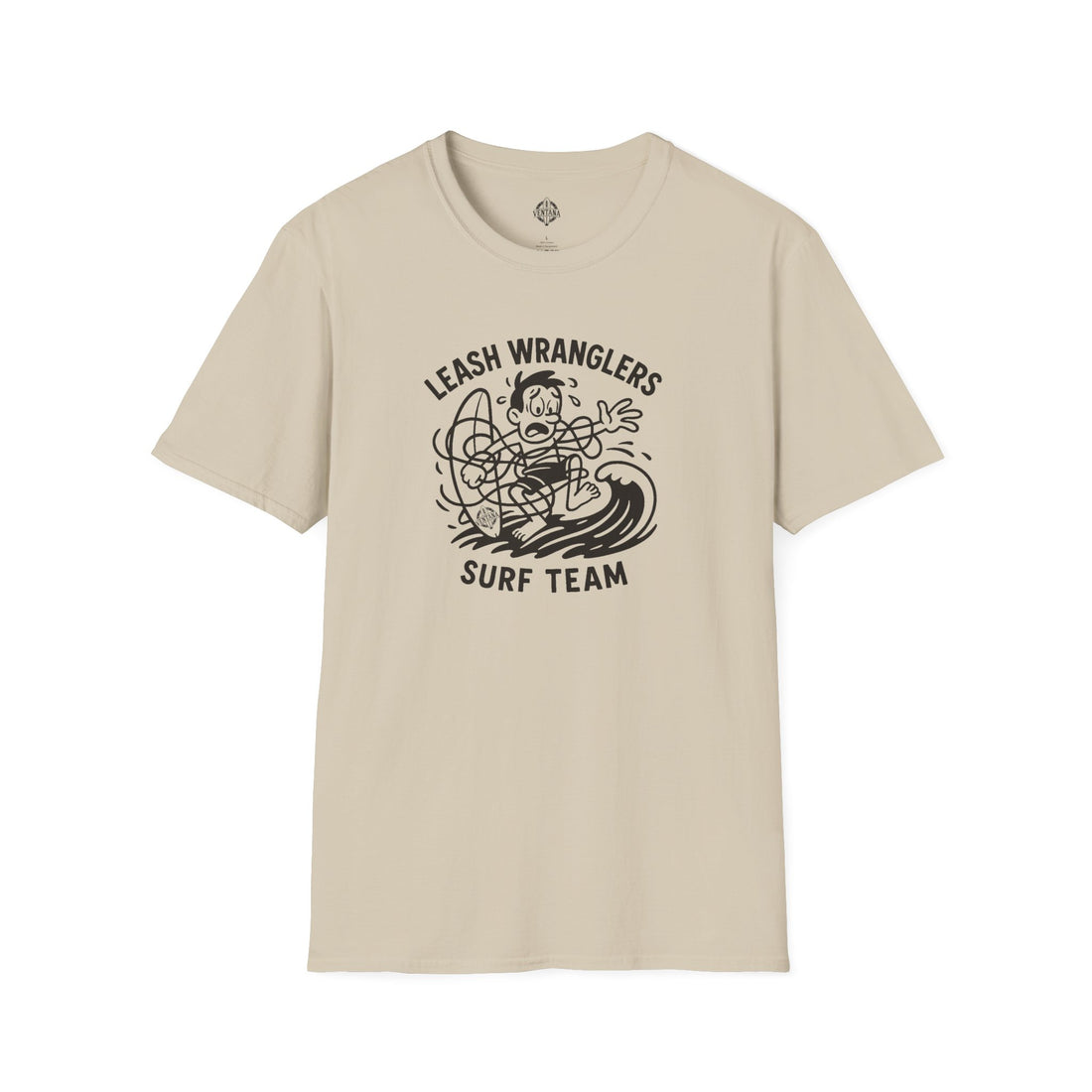 Leash Wranglers Surf Team Unisex - Soft Style U.S. Cotton T-Shirt