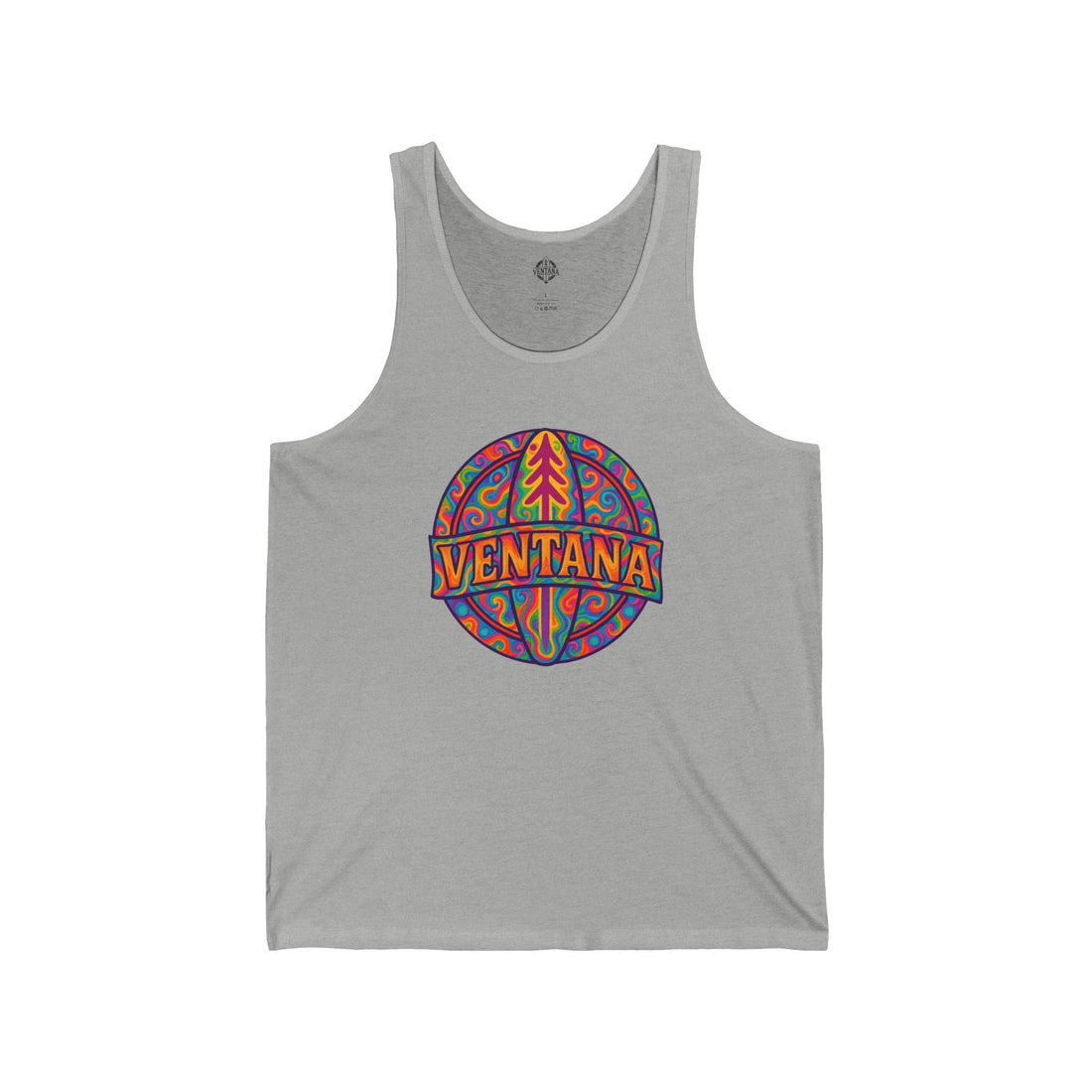 Ventana Psychedelic Treefish Logo - Cotton Jersey Tank Top Unisex