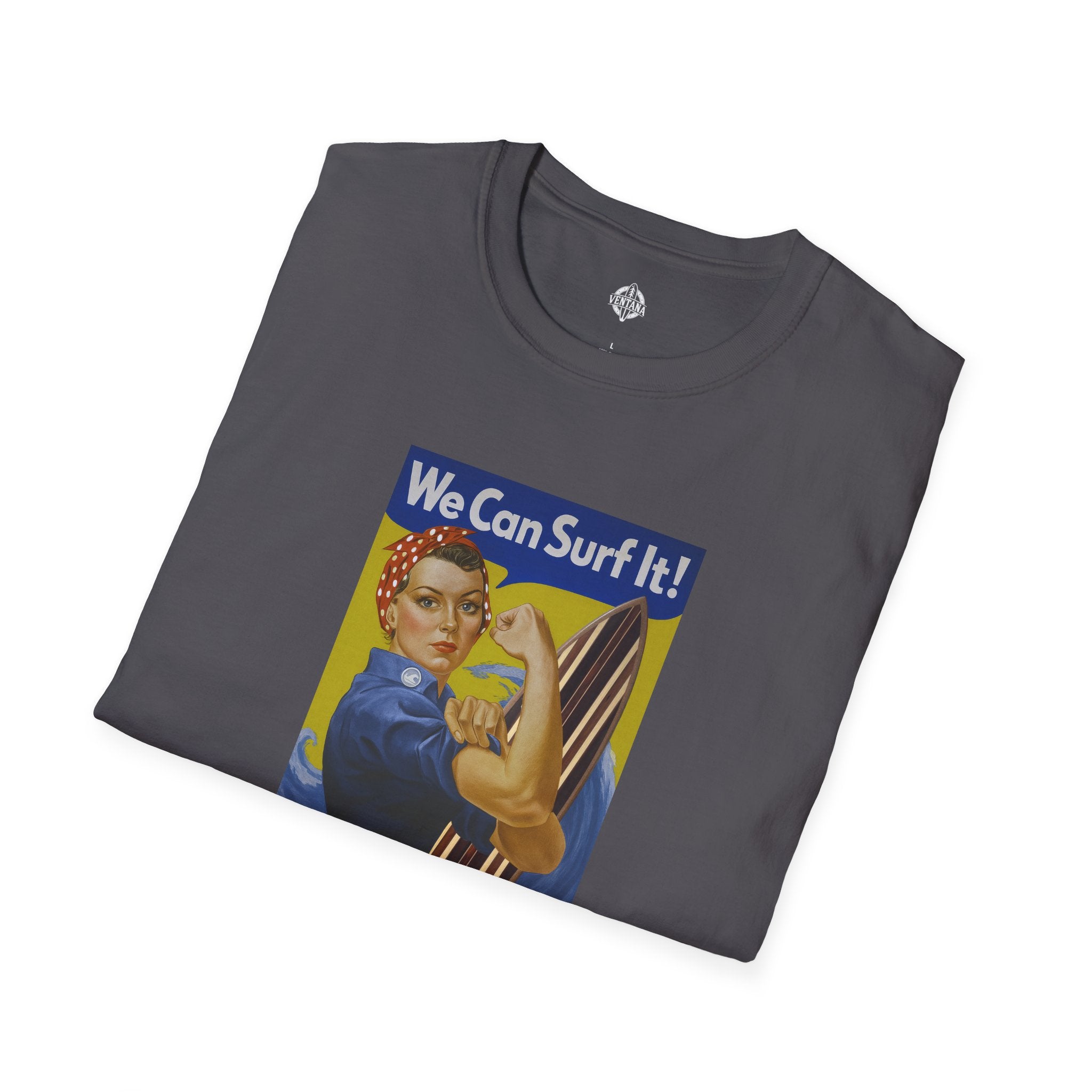 Rosie the Surfer Unisex - Soft Style U.S. Cotton T-Shirt
