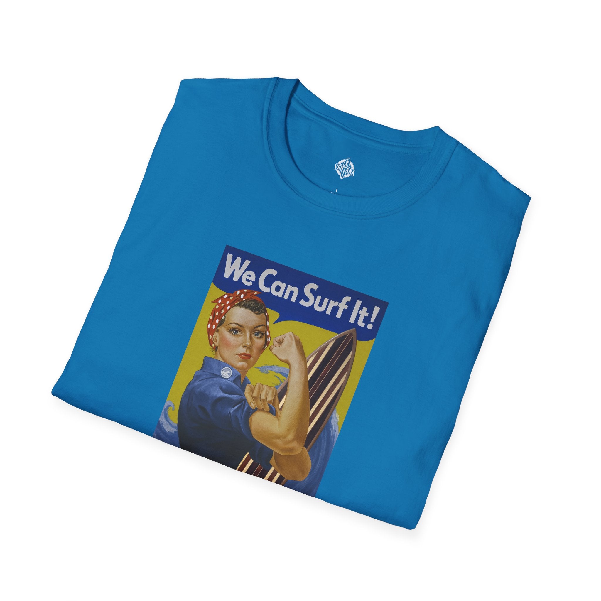 Rosie the Surfer Unisex - Soft Style U.S. Cotton T-Shirt