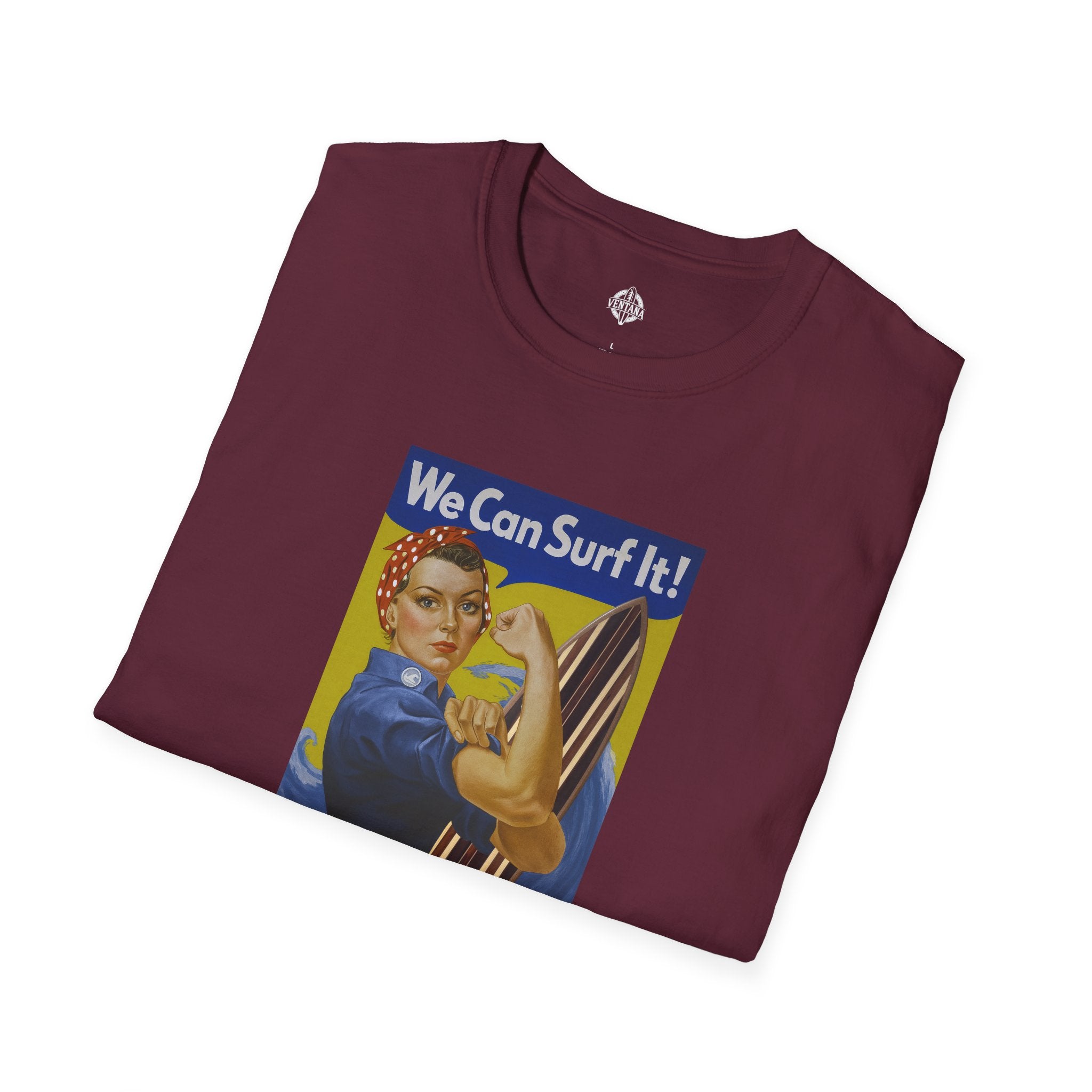 Rosie the Surfer Unisex - Soft Style U.S. Cotton T-Shirt