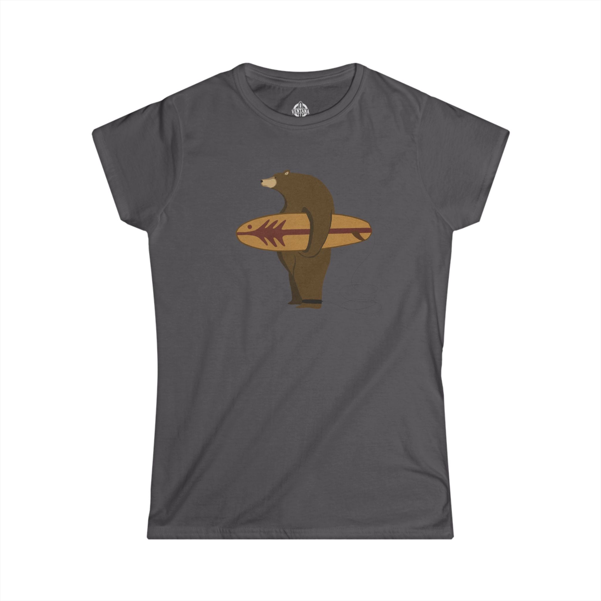 Surfing Grizzly Bear by Fabian Lavater - Women&