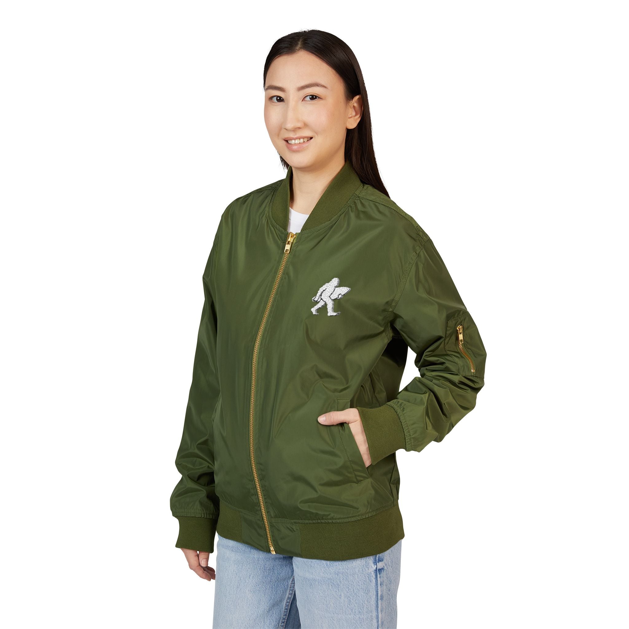 Ventana Surfsquatch Recycled Poly Embroidered Bomber Jacket