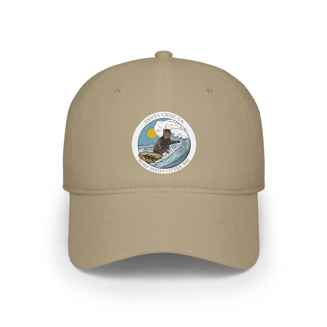 Surf with Otter 841 by Thiago Bianchini - 100% Cotton Baseball Cap