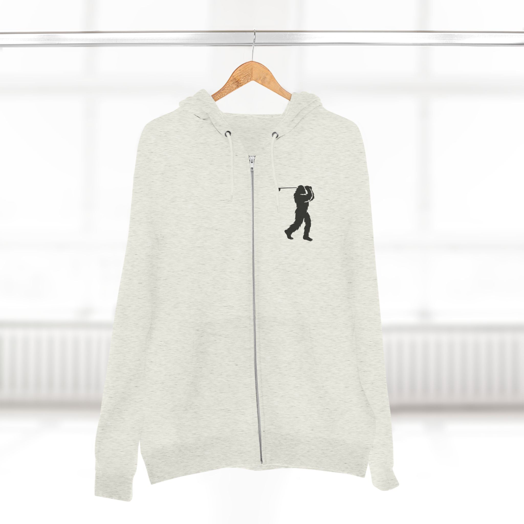 Ventana Golfsquatch Unisex - Zip Cotton Blend Fleece Hoodie