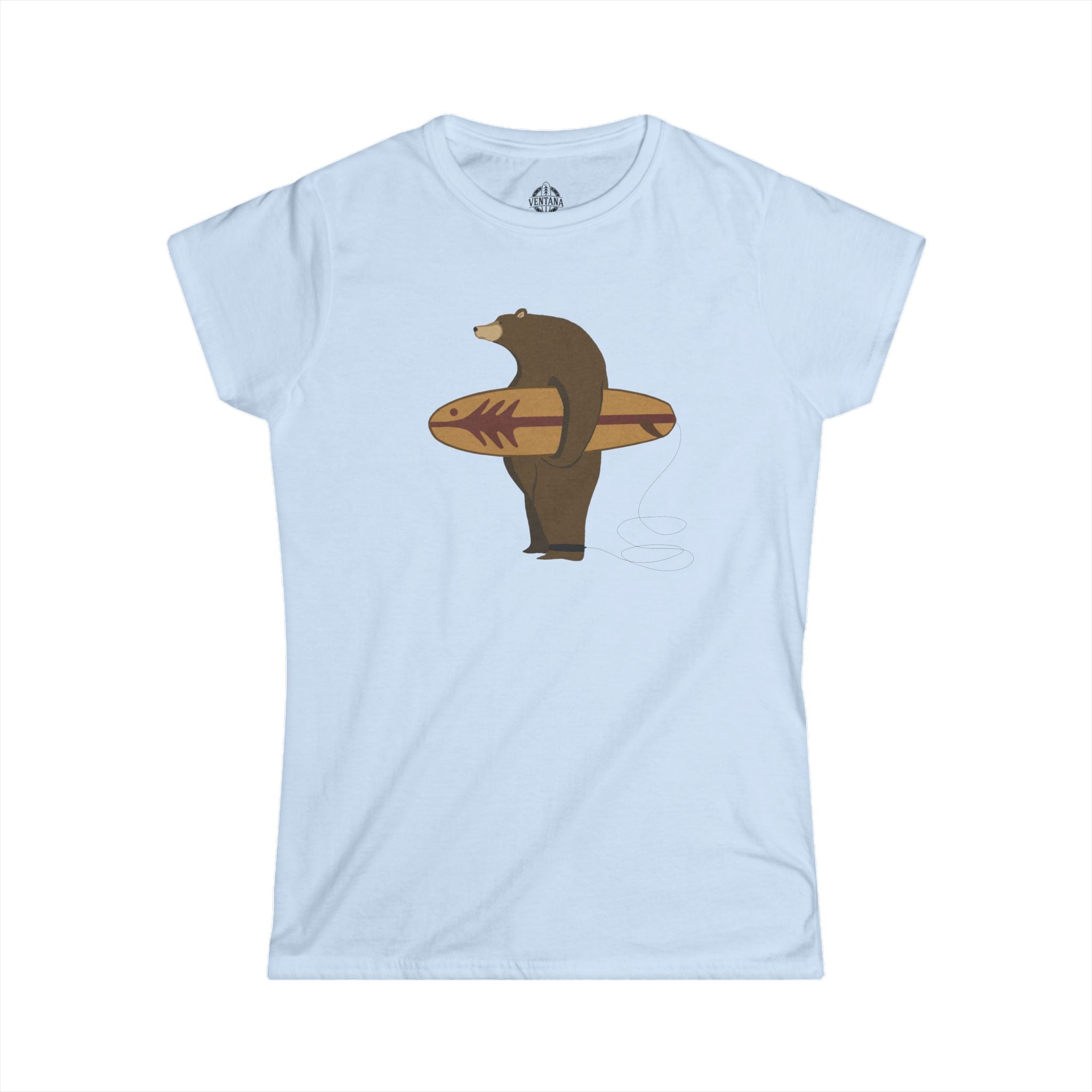 Surfing Grizzly Bear by Fabian Lavater - Women&