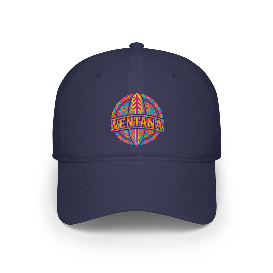 Ventana Psychedelic Treefish Logo - 100% Cotton Baseball Cap