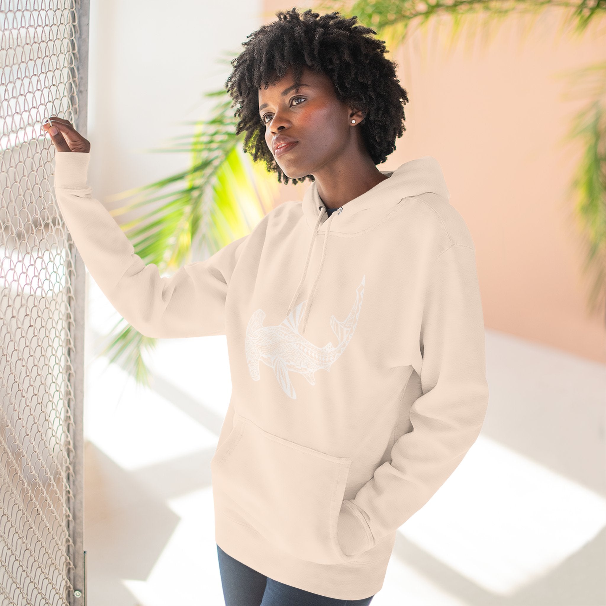Ventangle Hammerhead Unisex - Pull-Over Cotton Blend Fleece Hoodie