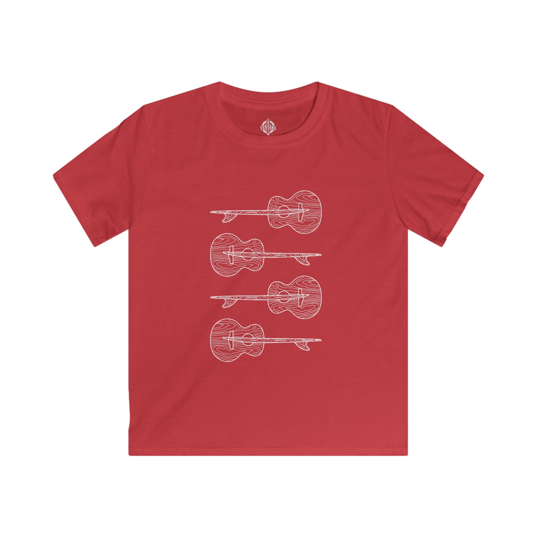 Ventana Santa Cruz Guitar Collab Kids - Soft Style U.S. Cotton T-Shirt