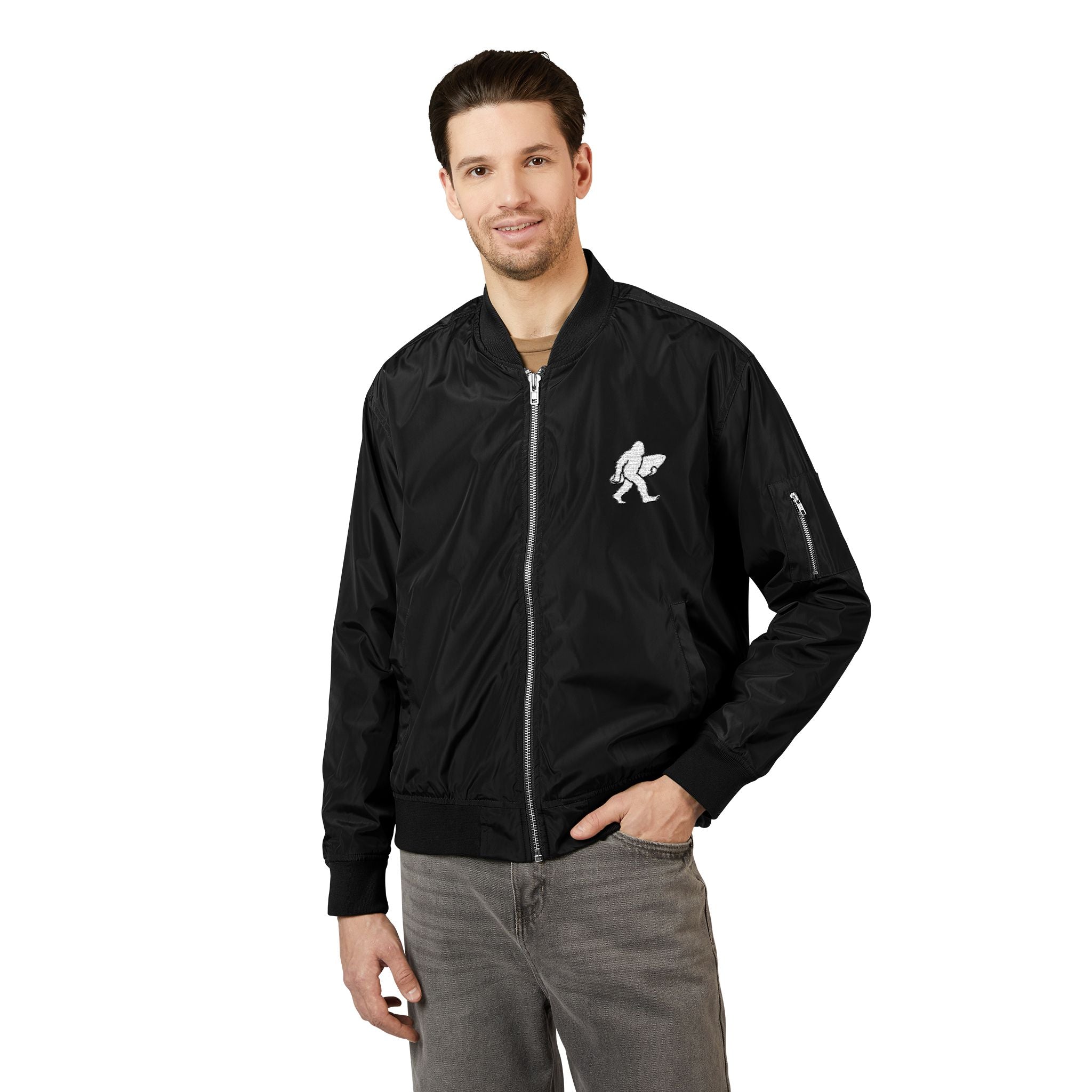 Ventana Surfsquatch Recycled Poly Embroidered Bomber Jacket