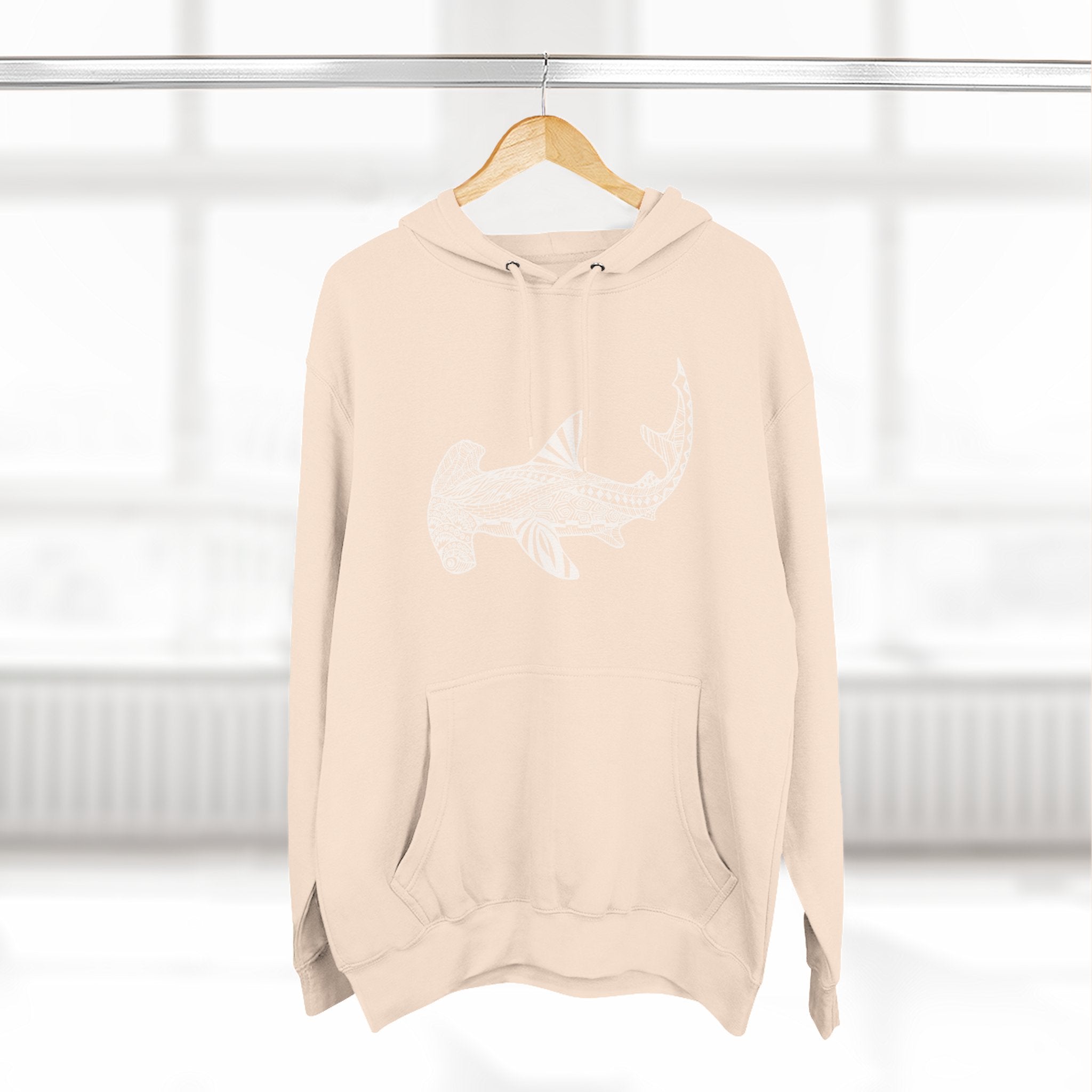 Ventangle Hammerhead Unisex - Pull-Over Cotton Blend Fleece Hoodie