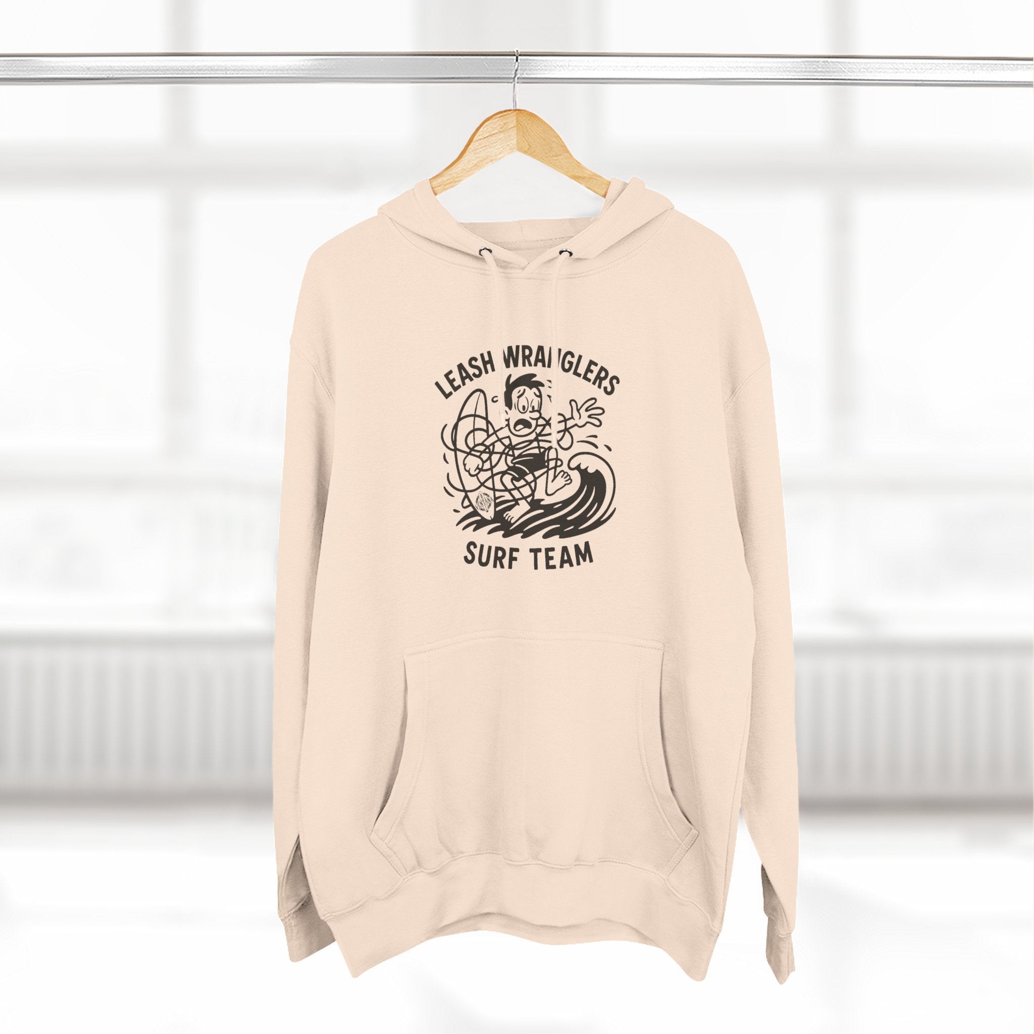 Leash Wranglers Surf Team Unisex - Pull-Over Cotton Blend Fleece Hoodie