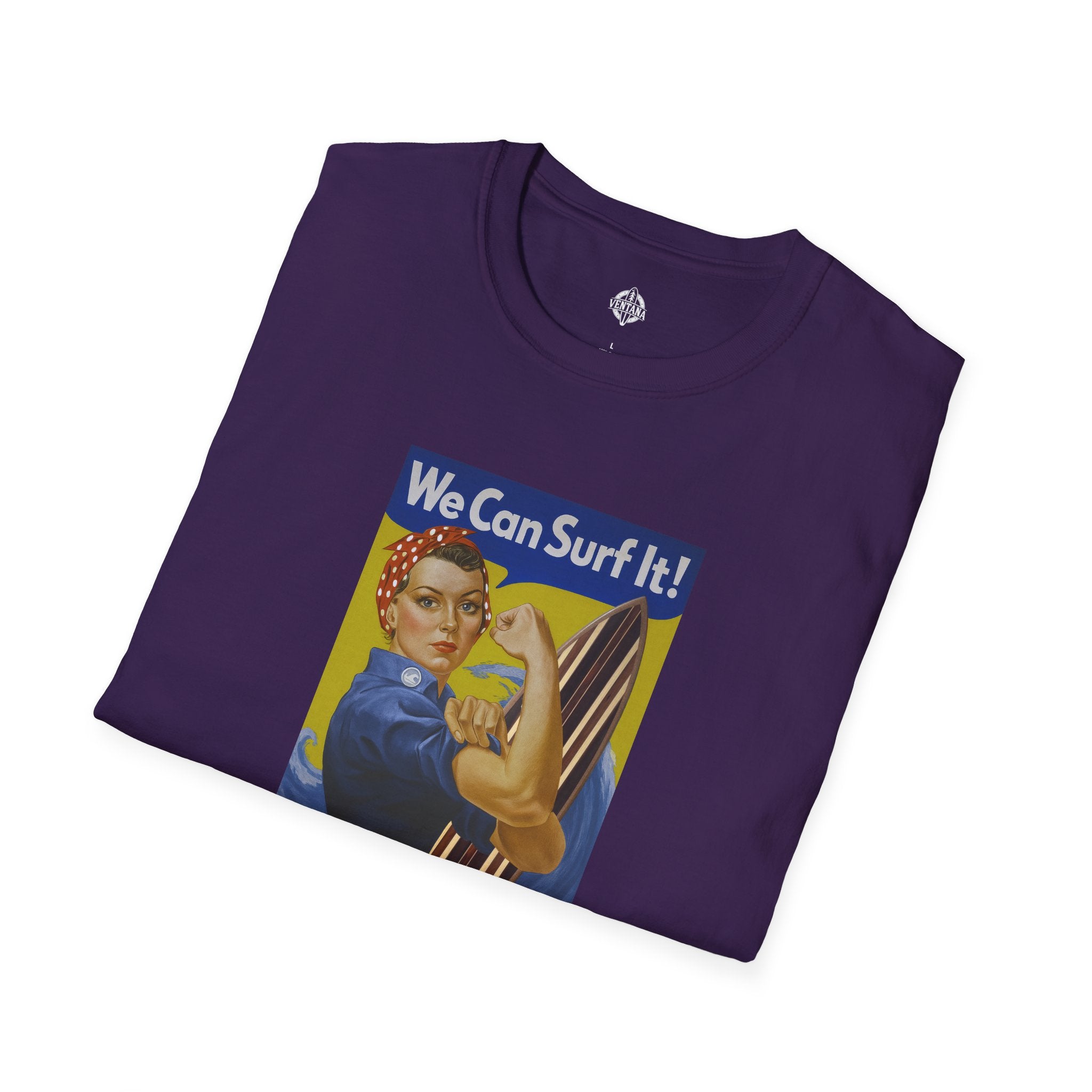 Rosie the Surfer Unisex - Soft Style U.S. Cotton T-Shirt
