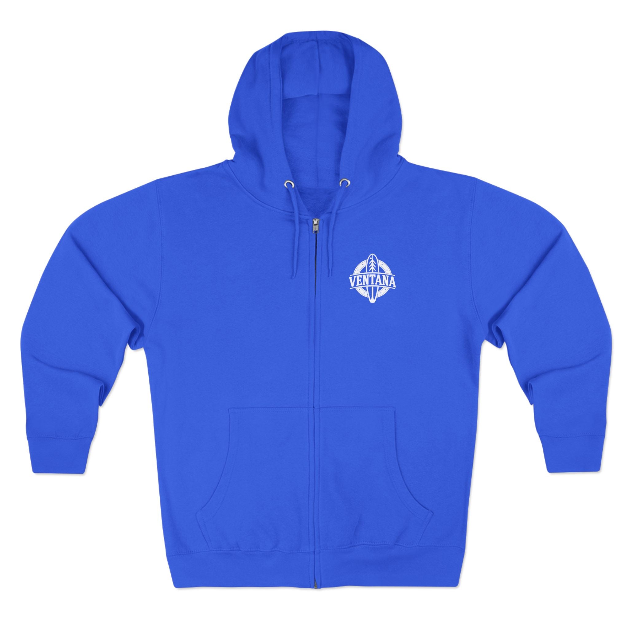 Ventana Monterey Bay by Thiago Bianchini Unisex - Zip Cotton Blend Fleece Hoodie