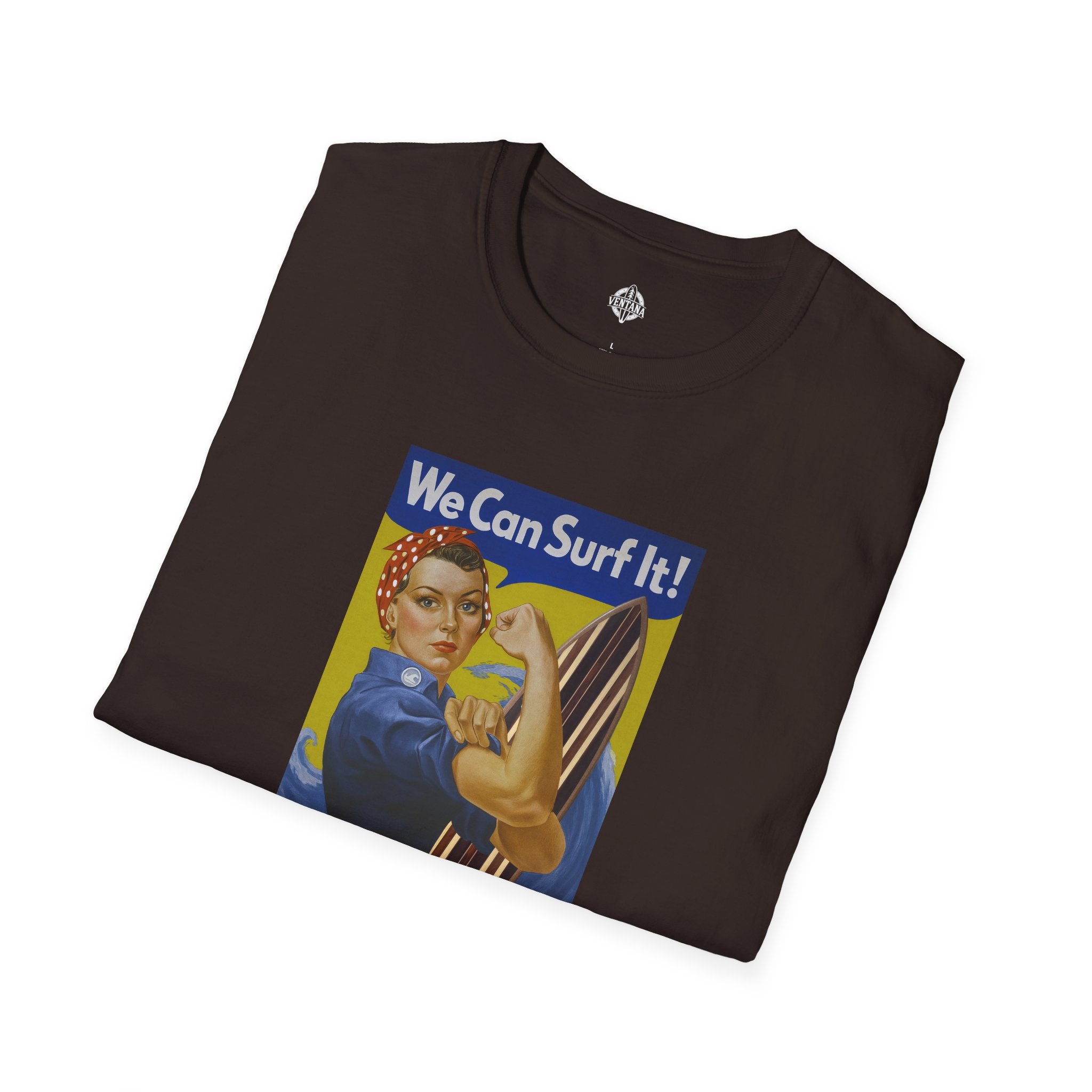 Rosie the Surfer Unisex - Soft Style U.S. Cotton T-Shirt