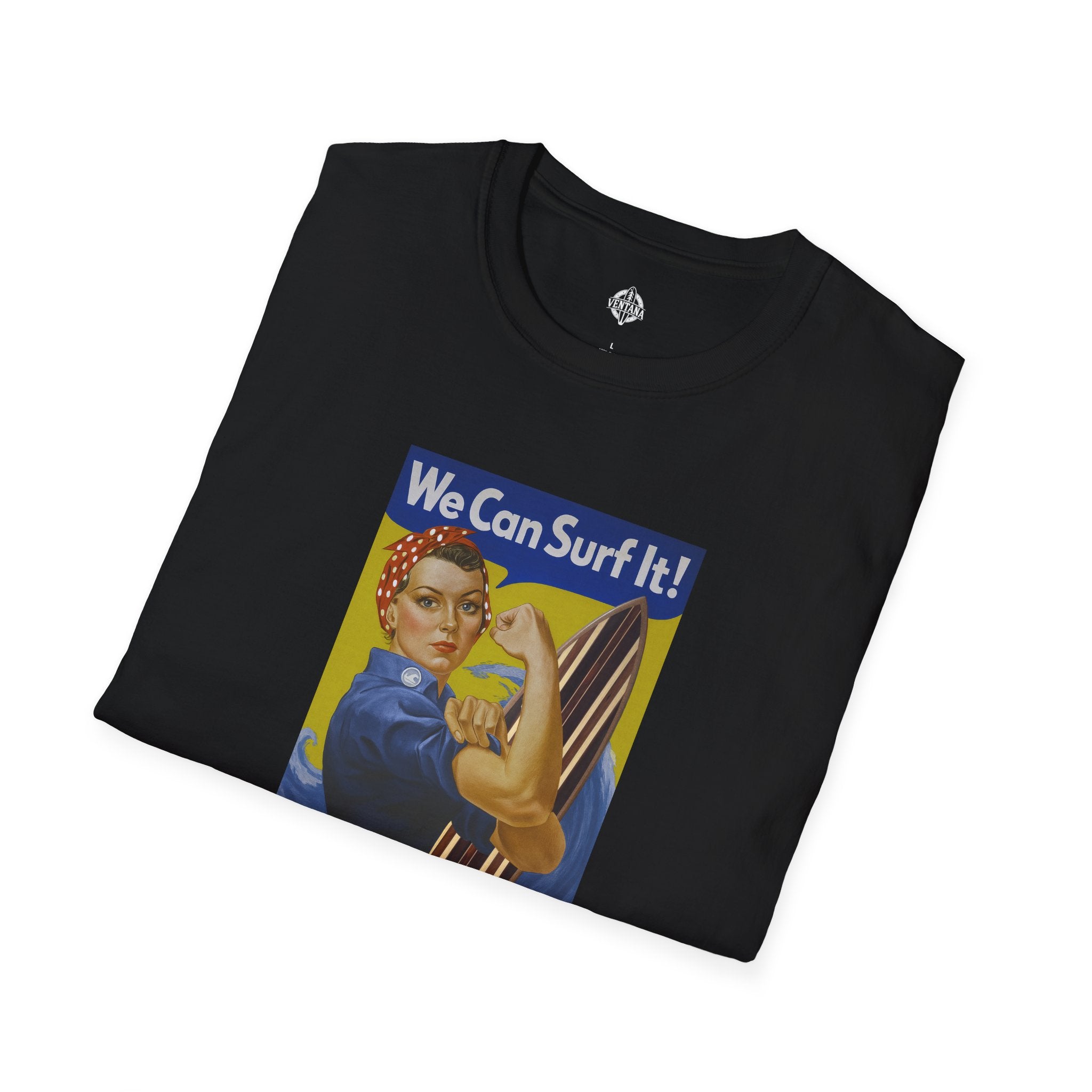 Rosie the Surfer Unisex - Soft Style U.S. Cotton T-Shirt