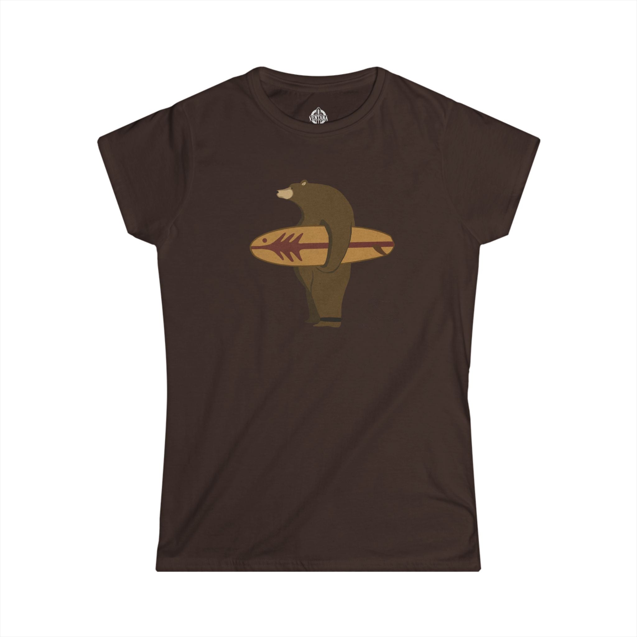 Surfing Grizzly Bear by Fabian Lavater - Women&