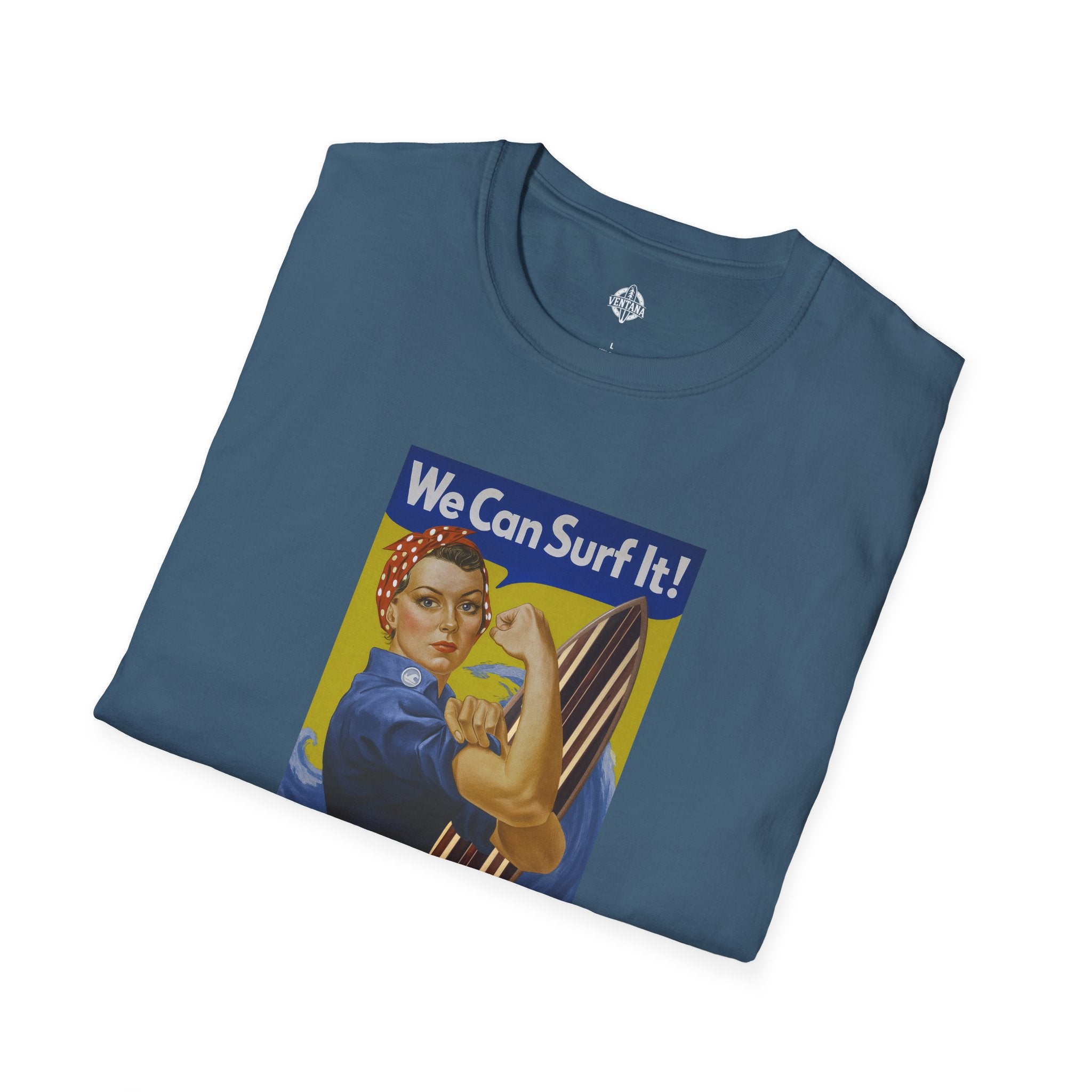 Rosie the Surfer Unisex - Soft Style U.S. Cotton T-Shirt