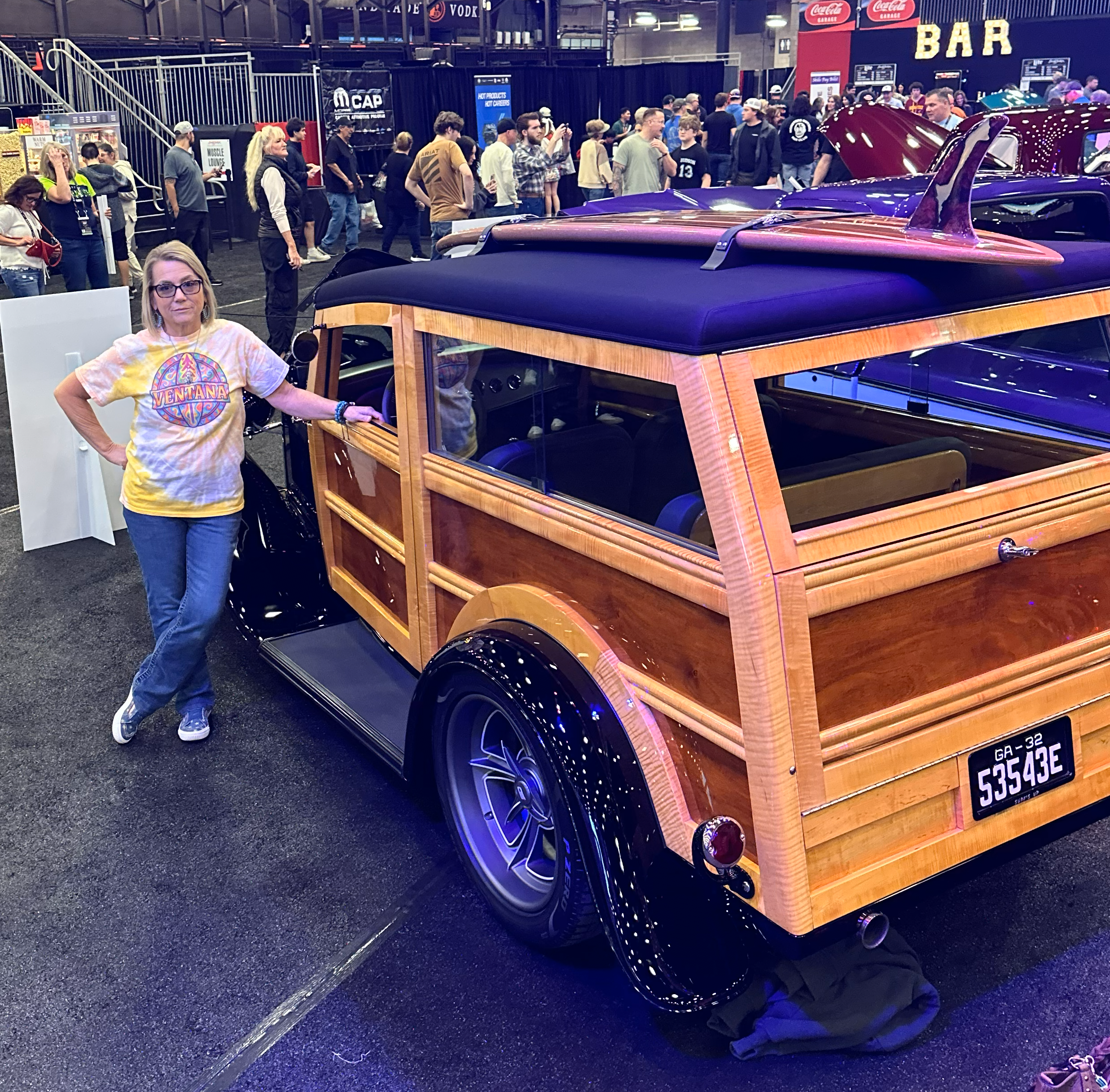 Ventana Psychedelic Treefish Logo Tie Dye Unisex - 100% Cotton T-Shirt