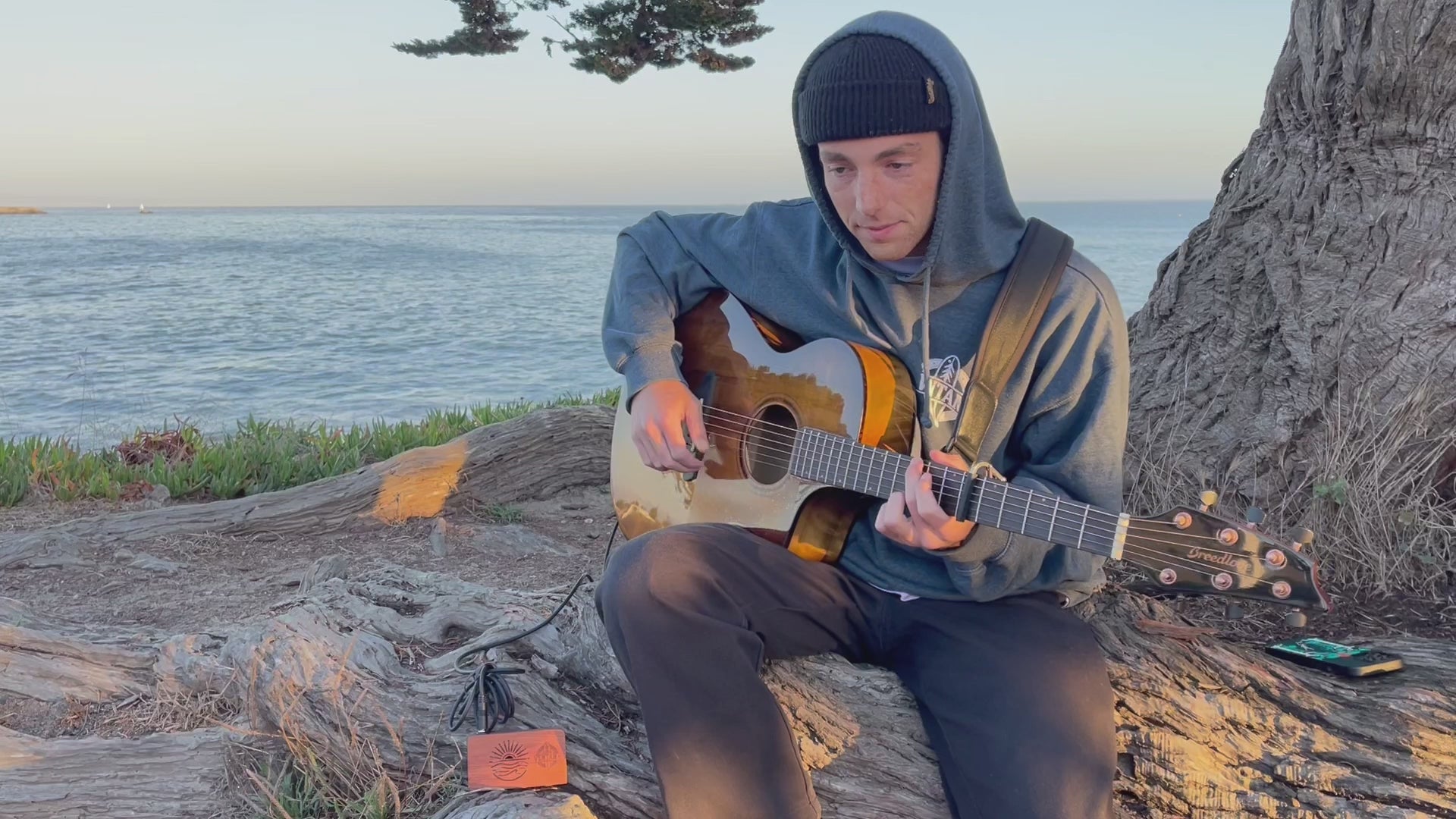 Adam "Surf Bagel" Kagel Jamming with the Ventana Wave in Santa Cruz, CA
