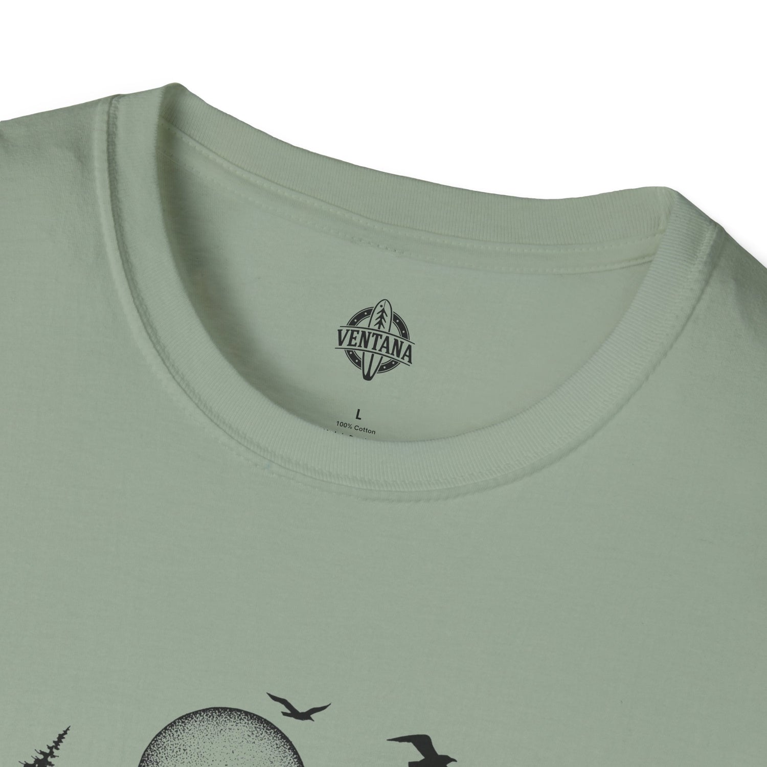 Ventana Surfsquatch by Thiago Bianchini Unisex - Soft Style U.S. Cotton T-Shirt