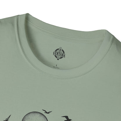Ventana Surfsquatch by Thiago Bianchini Unisex - Soft Style U.S. Cotton T-Shirt