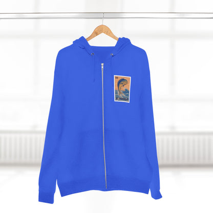 Dorado Lotería Unisex - Zip Cotton Blend Fleece Hoodie (El Dorado)