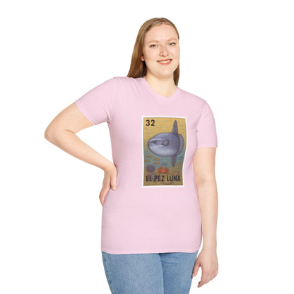 Sunfish Lotería Unisex - Soft Style U.S. Cotton T-Shirt (El Pez Luna)