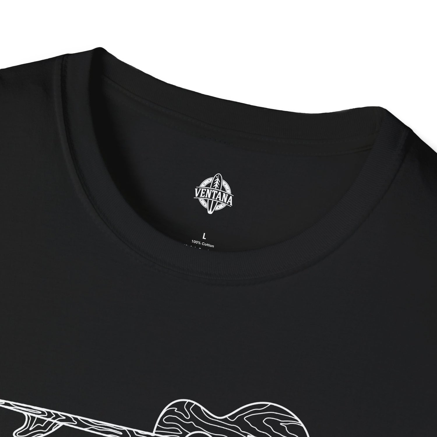 Ventana Santa Cruz Guitar Collab Unisex - Soft Style U.S. Cotton T-Shirt