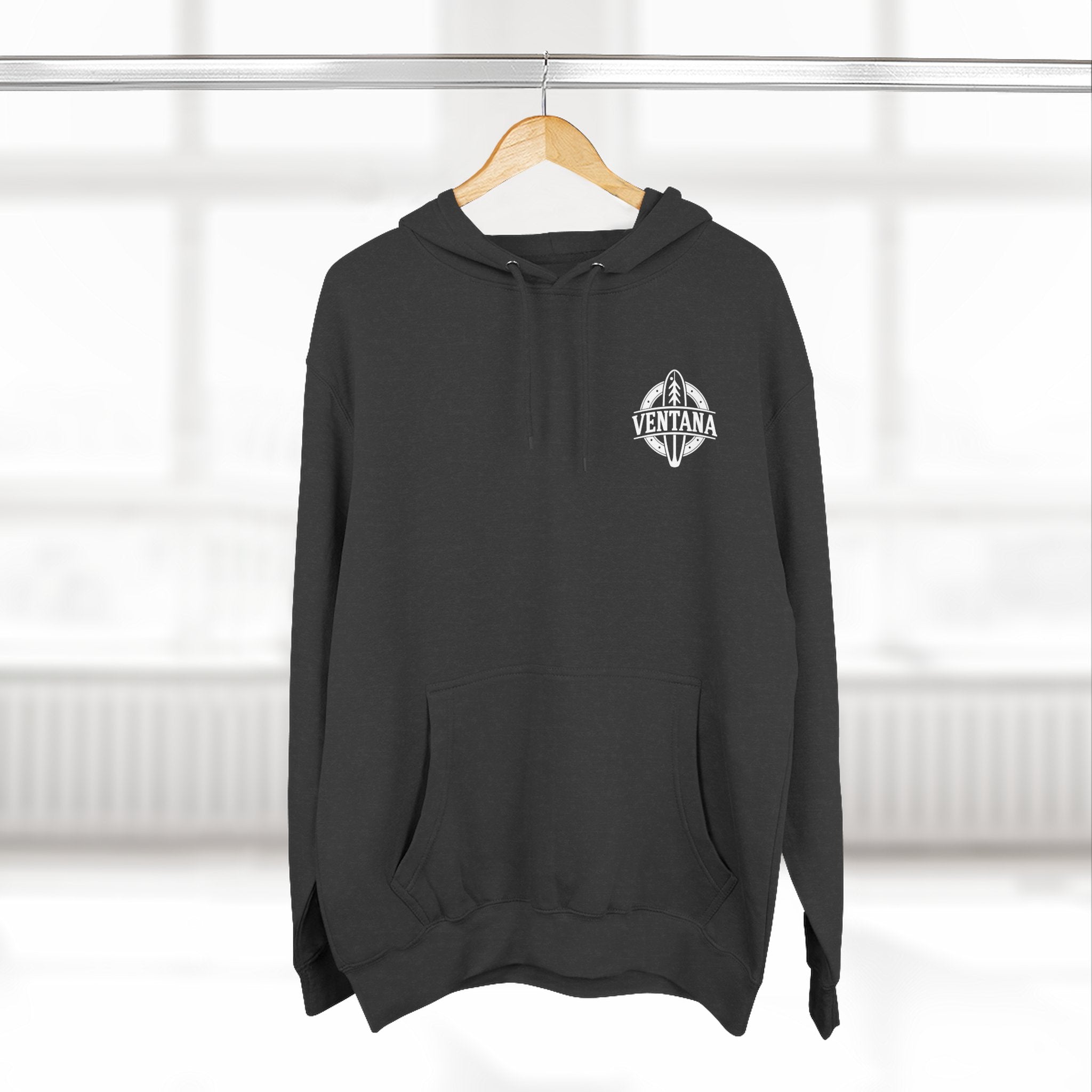 Ventana Monterey Bay by Thiago Bianchini Unisex - Pull-Over Cotton Blend Fleece Hoodie