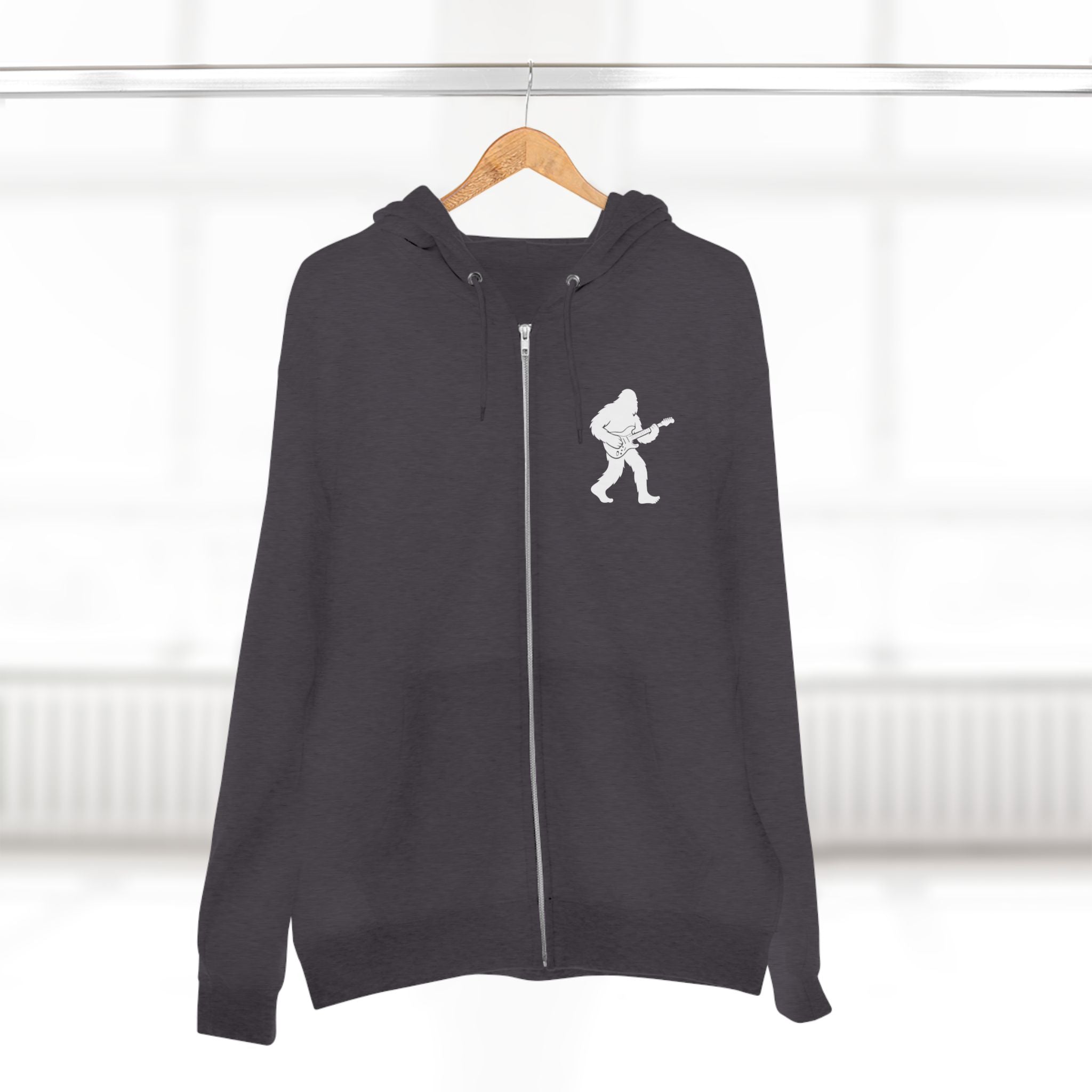 Ventana Jamsquatch Unisex - Zip Cotton Blend Fleece Hoodie