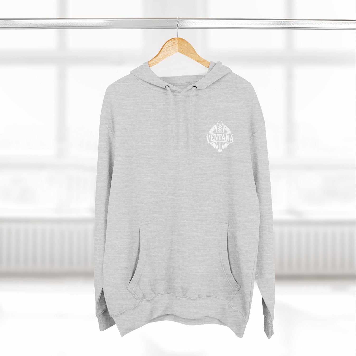 Ventana Monterey Bay by Thiago Bianchini Unisex - Pull-Over Cotton Blend Fleece Hoodie